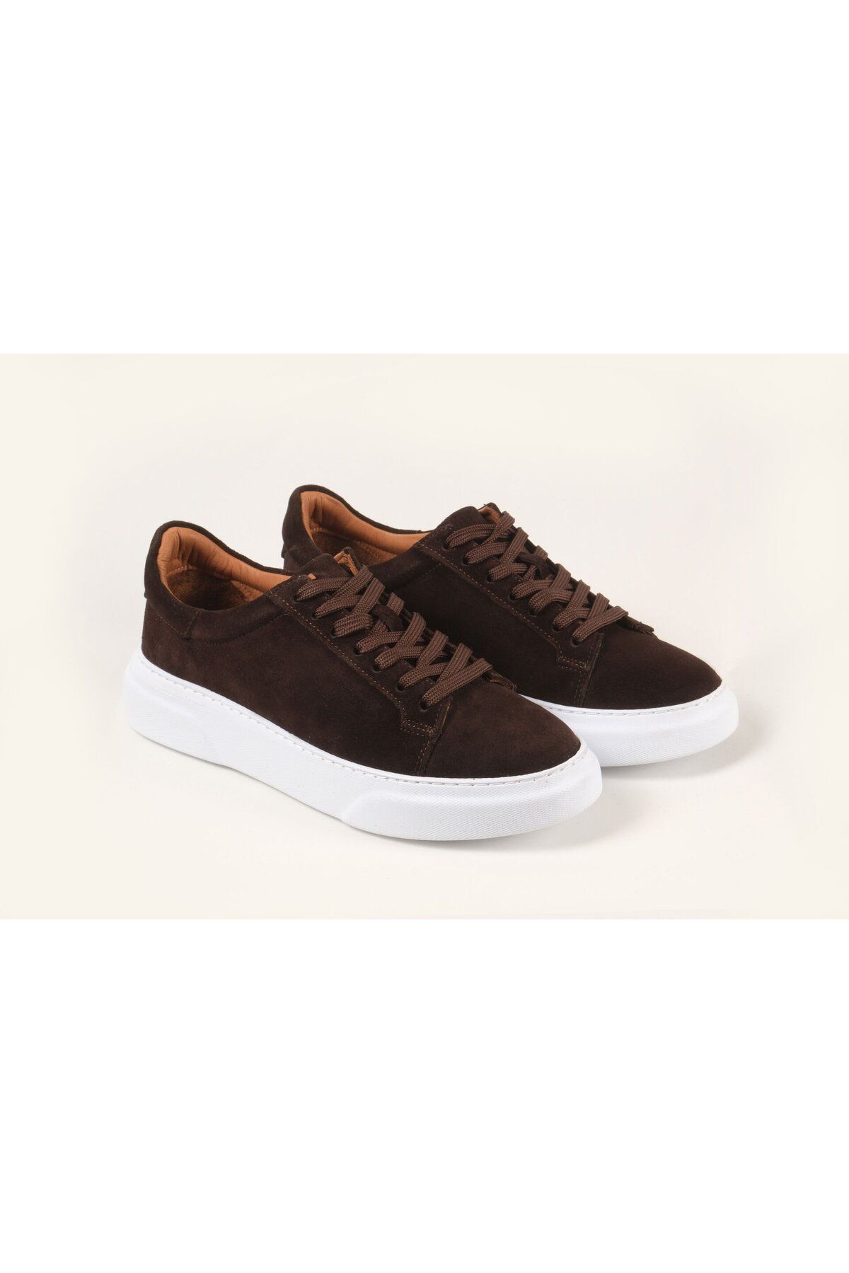 Massa Hakiki Suede Deri Kahve Sneakers-40 - Kahve-03