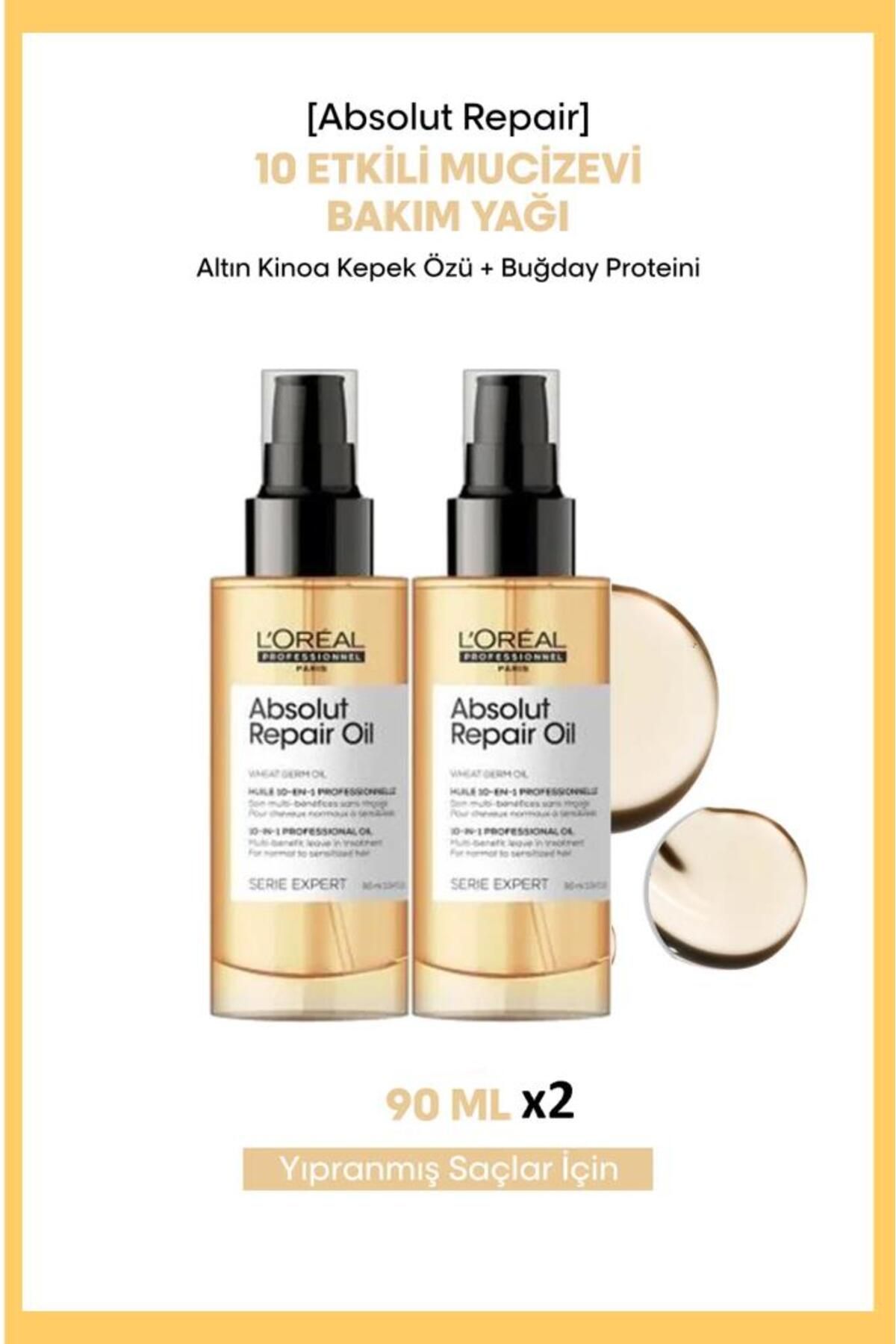 L'oreal Professionnel Loreal Serie Expert Absolut Repair Oil 90 ml Saç Bakım Yağı x 2 Adet