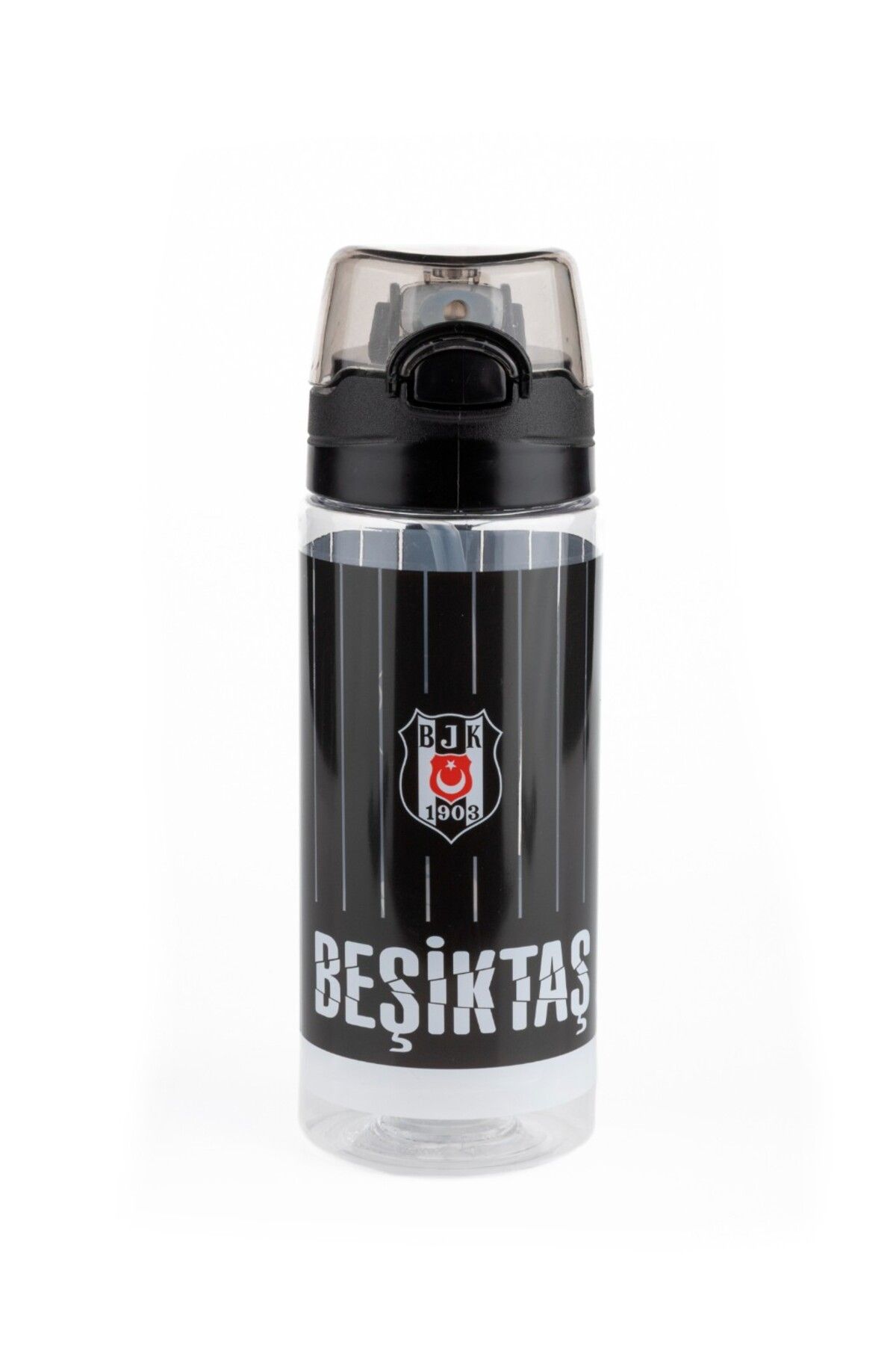 Me Çanta Me Matara Plastik Beşiktaş İnce Çubuk Desenli 500 ML 25371
