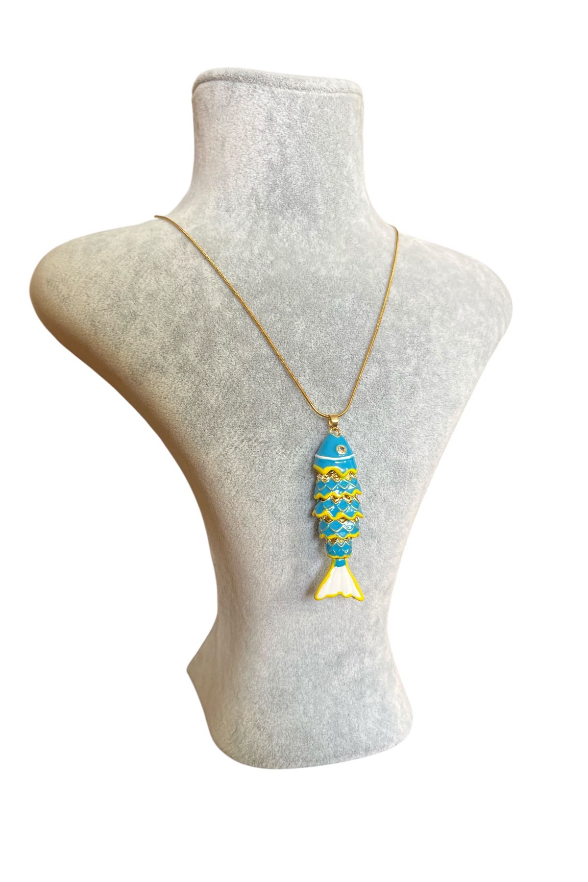 Asteria Jewelry Renkli Balık Kolye - Yaz Kolyesi
