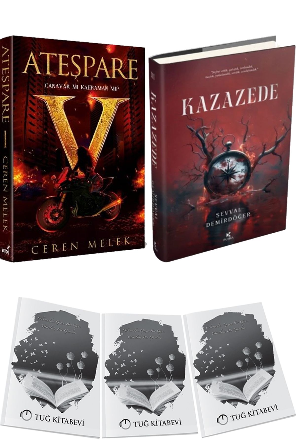 İndigo Kitap Ateşpare 1 Canavar mı Kahraman mı? Ciltli ve Kazazede 3 Ciltli + Hediyeli