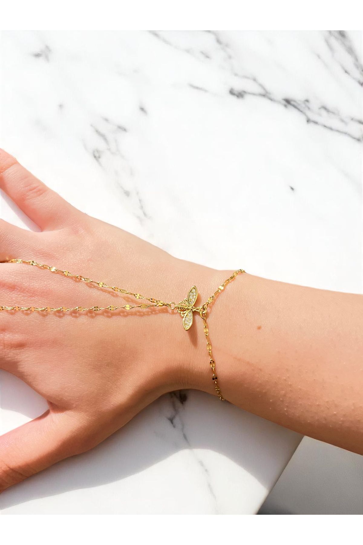 Lilac Jewelry Gold Zarif Şahmeran Bileklik , Hipoalerjenik , Paslanmaz Çelik