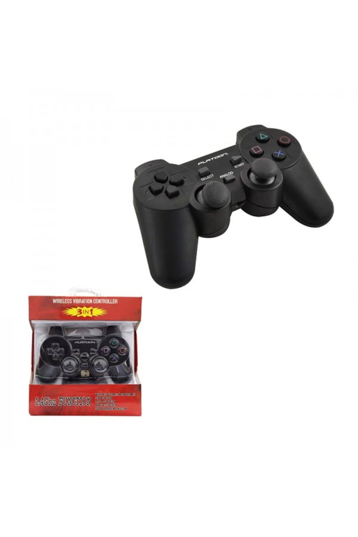 Platoon PL-2860 PC/PS2/PS3 Analog Dual Shock Wireless Gamepad Oyun Kolu