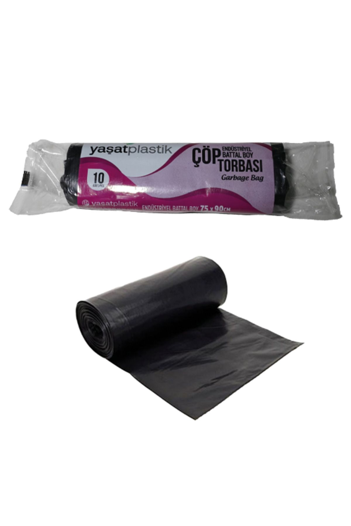 KOLİTÜRK 75x90 Battal Çöp Torbasi 300 Gr Siyah Koli 20 Rulo