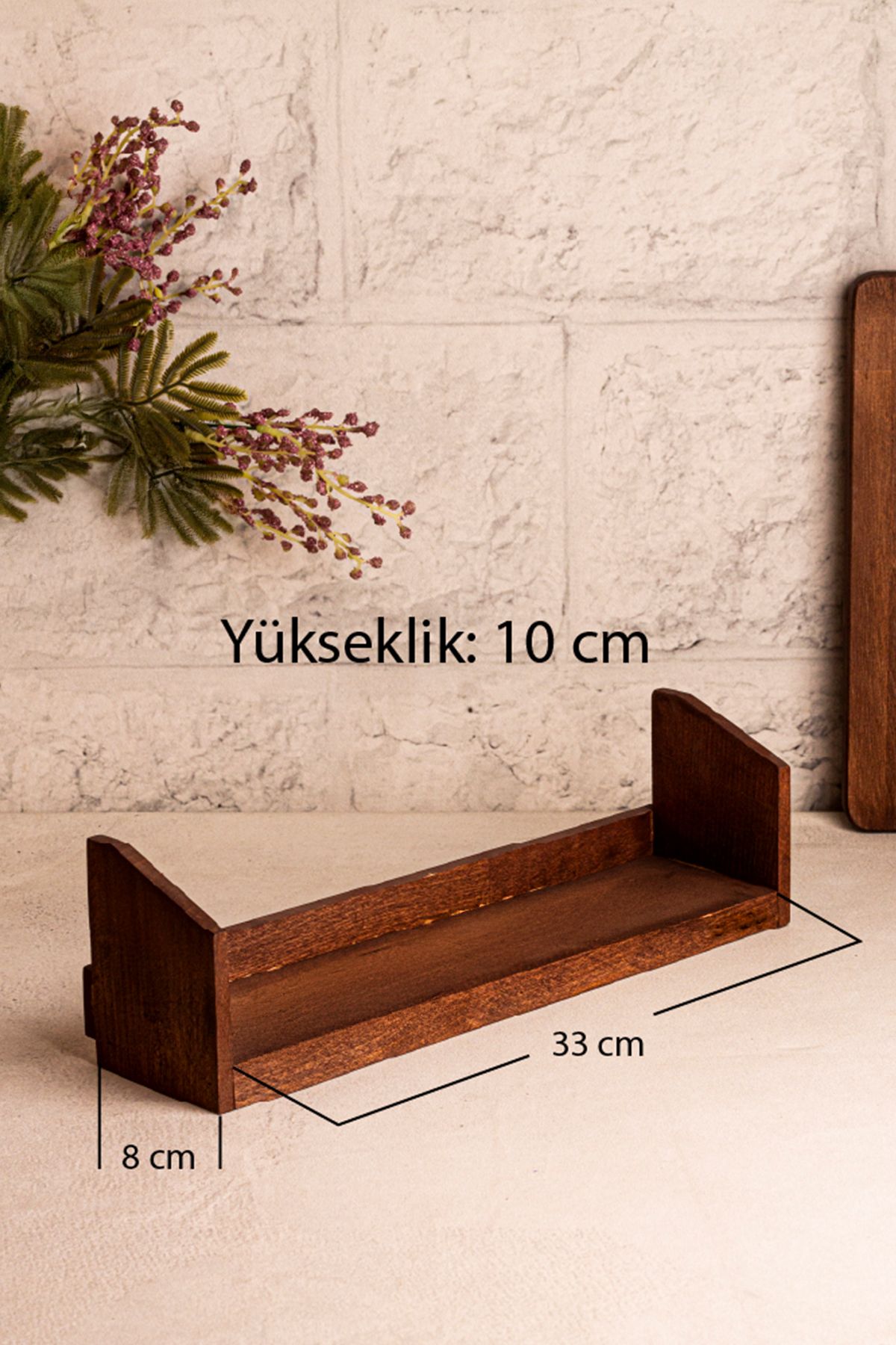 Snippy-Mira Small - Set of 4 Vacuum Wooden Lid Glass Spice Jar Set with Stand Storage Container Set 210 ml 8