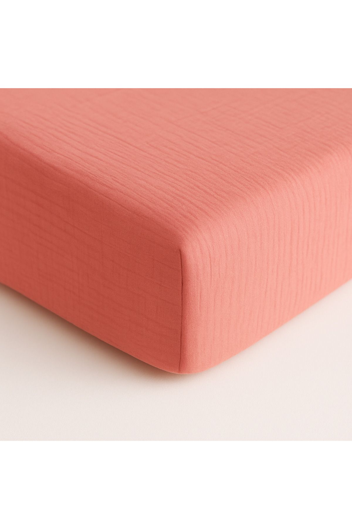 GLOYDEN Müslin Lastikli Çarşaf – 60x120 Bebek Yatağı için | %100 Doğal Pamuk, Pembe