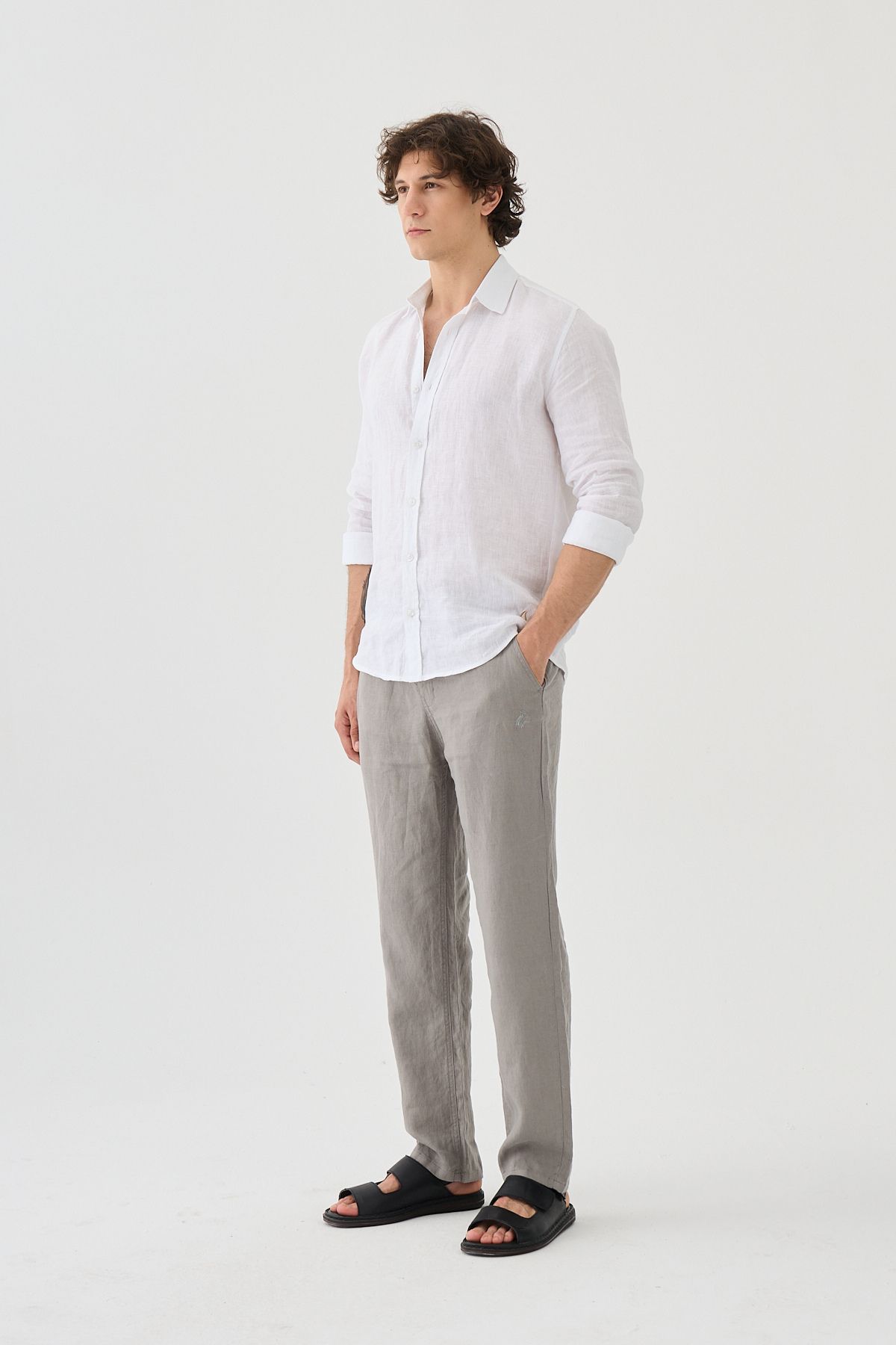 Estemarin Halikarnas Keten Jogger Pantalon