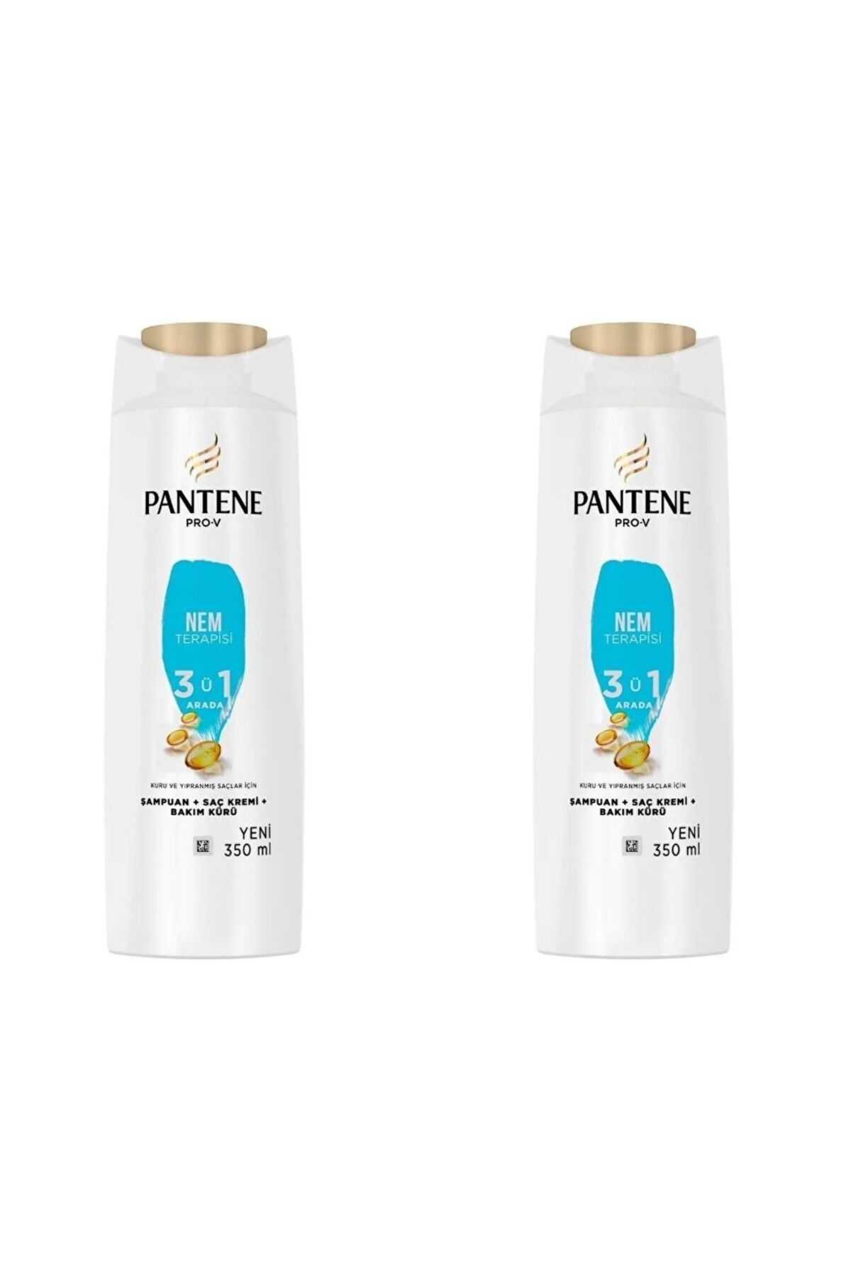 Pantene Şampuan Pro-v Nem Terapisi 3'ü 1 Arada 350 Ml X 2 Adet