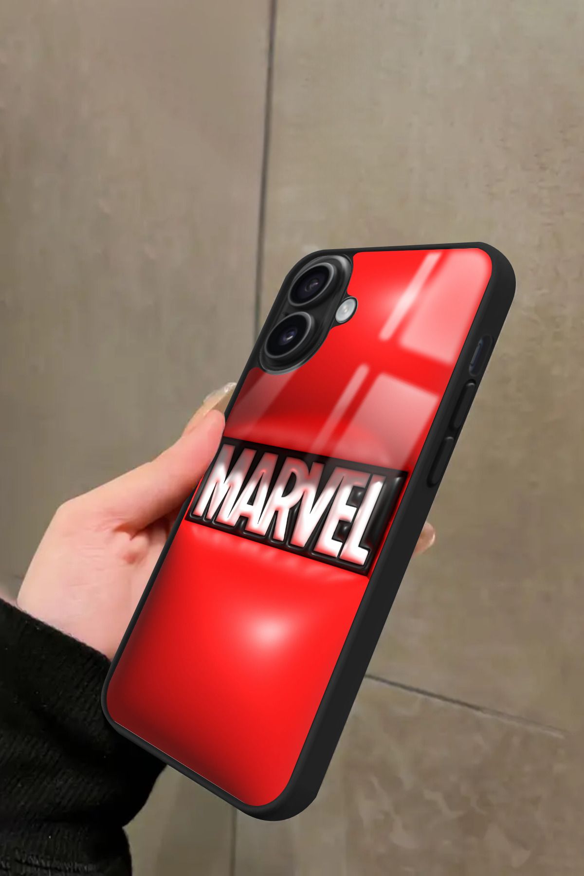 Snacase iPhone 16 Plus Uyumlu Marvel Tasarımlı Glossy Premium Kılıf