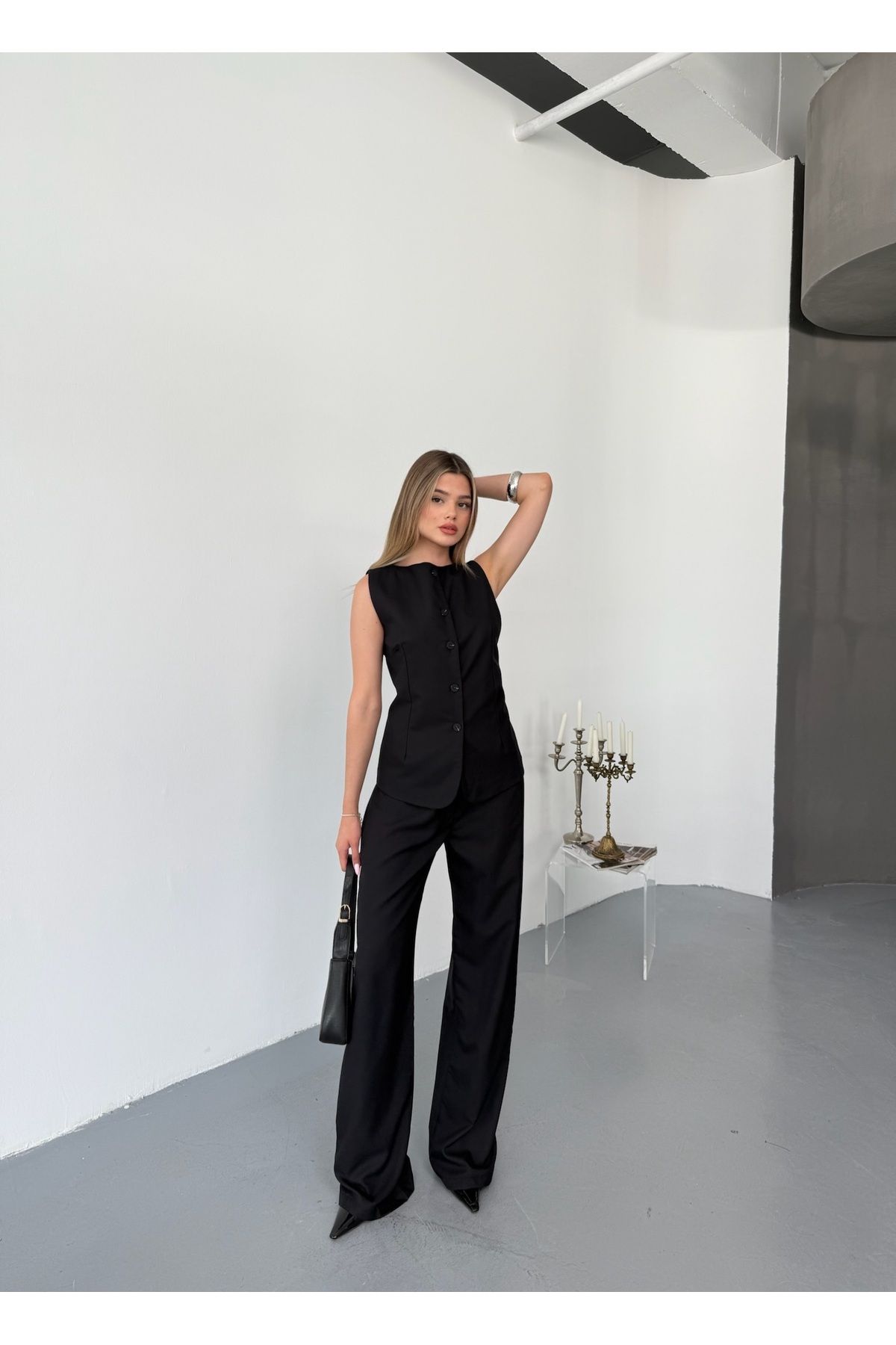 NOVEMBER Fashion Alt Üst Düğmeli Takım