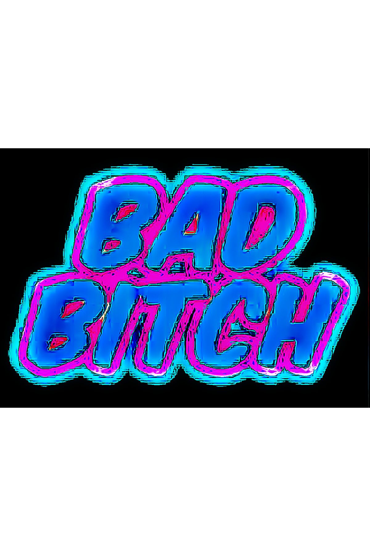 Docima Motosikler Sticker BAD BITCH
