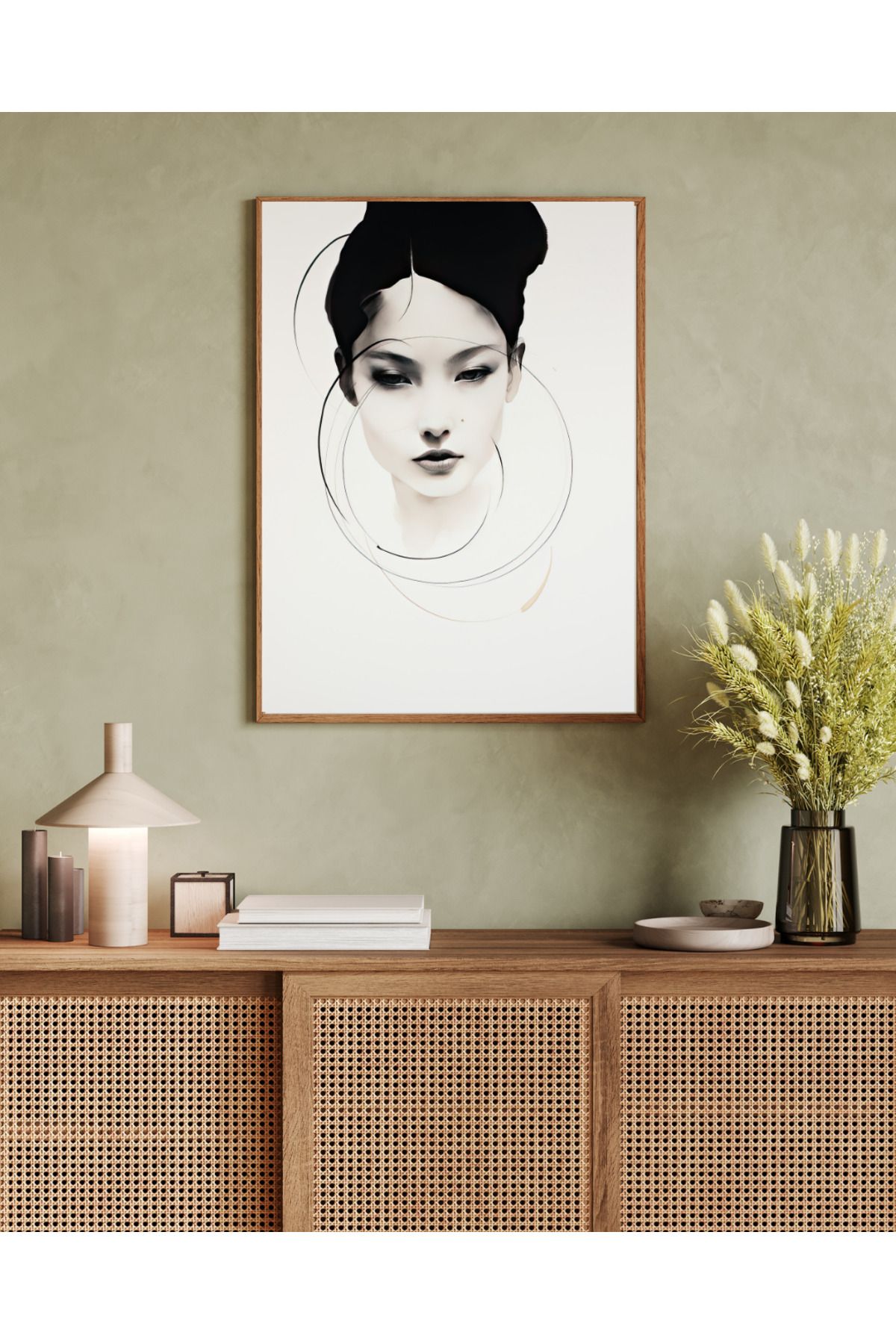woodhomeworks tek parça salon ofis dekor tablo