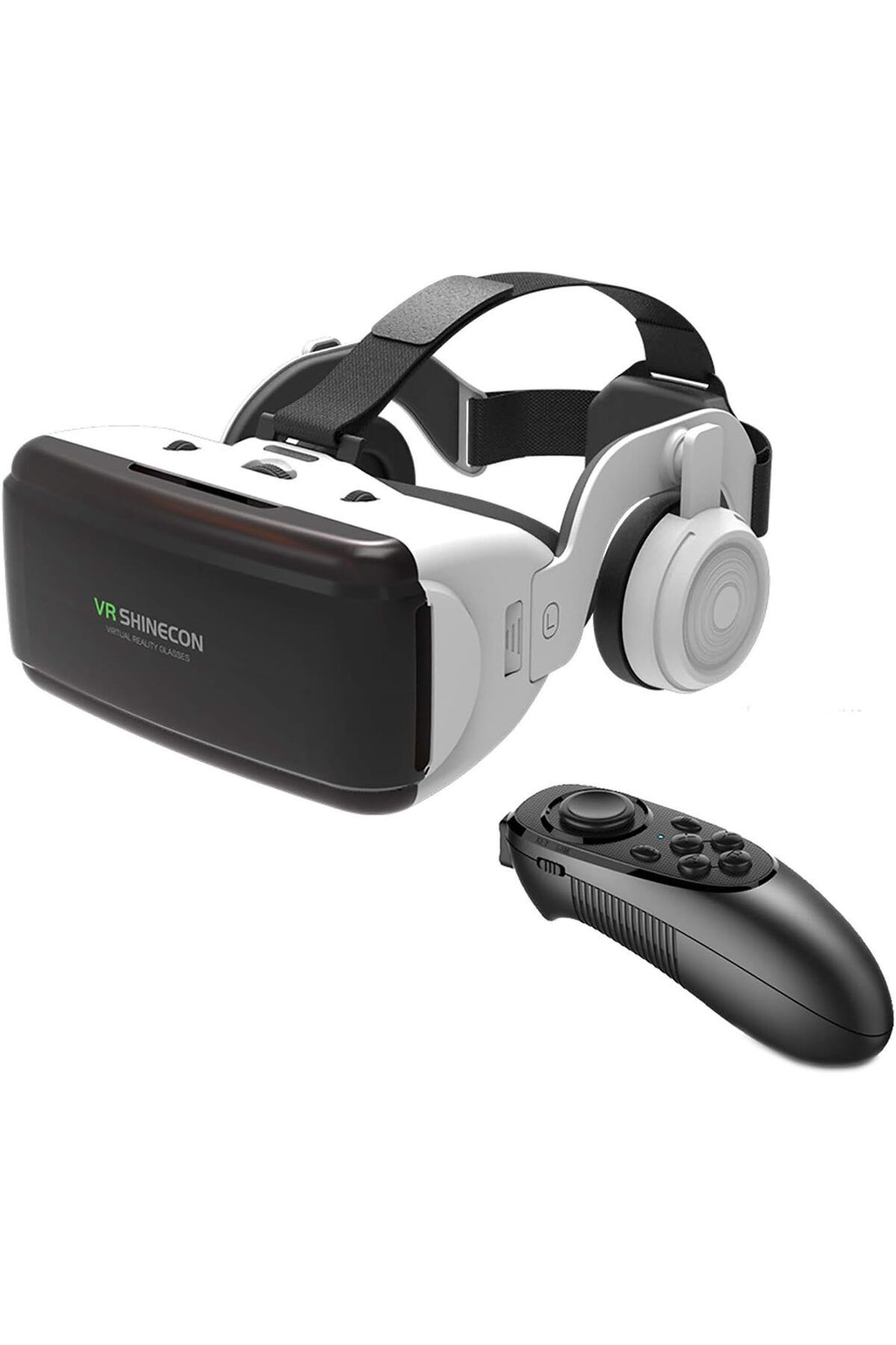 GÜMRÜK BEY VR SHINECON 3D GO6E VR Sanal Gerçeklik Gözlüğü Stereo IOS Android Akıllı Telefon İçin & Joystick