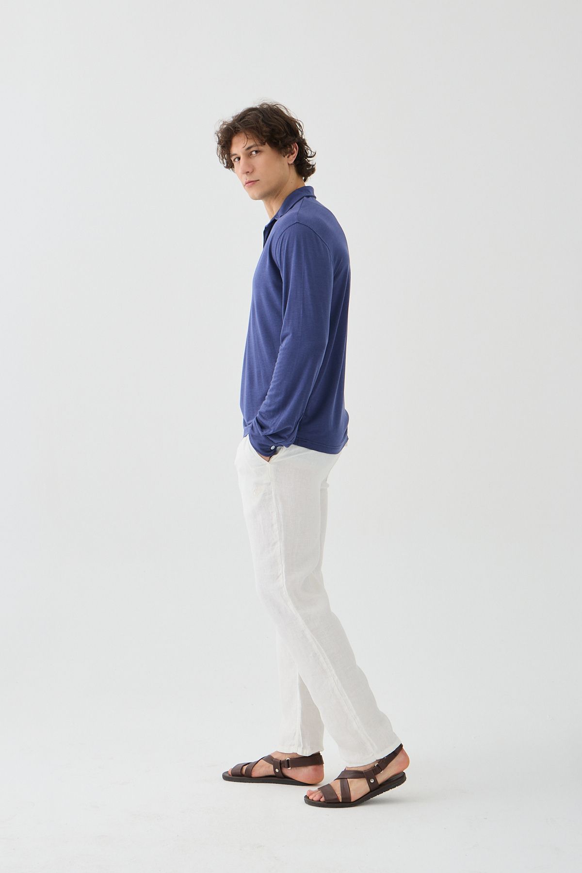 Estemarin Halikarnas Keten Jogger Pantalon