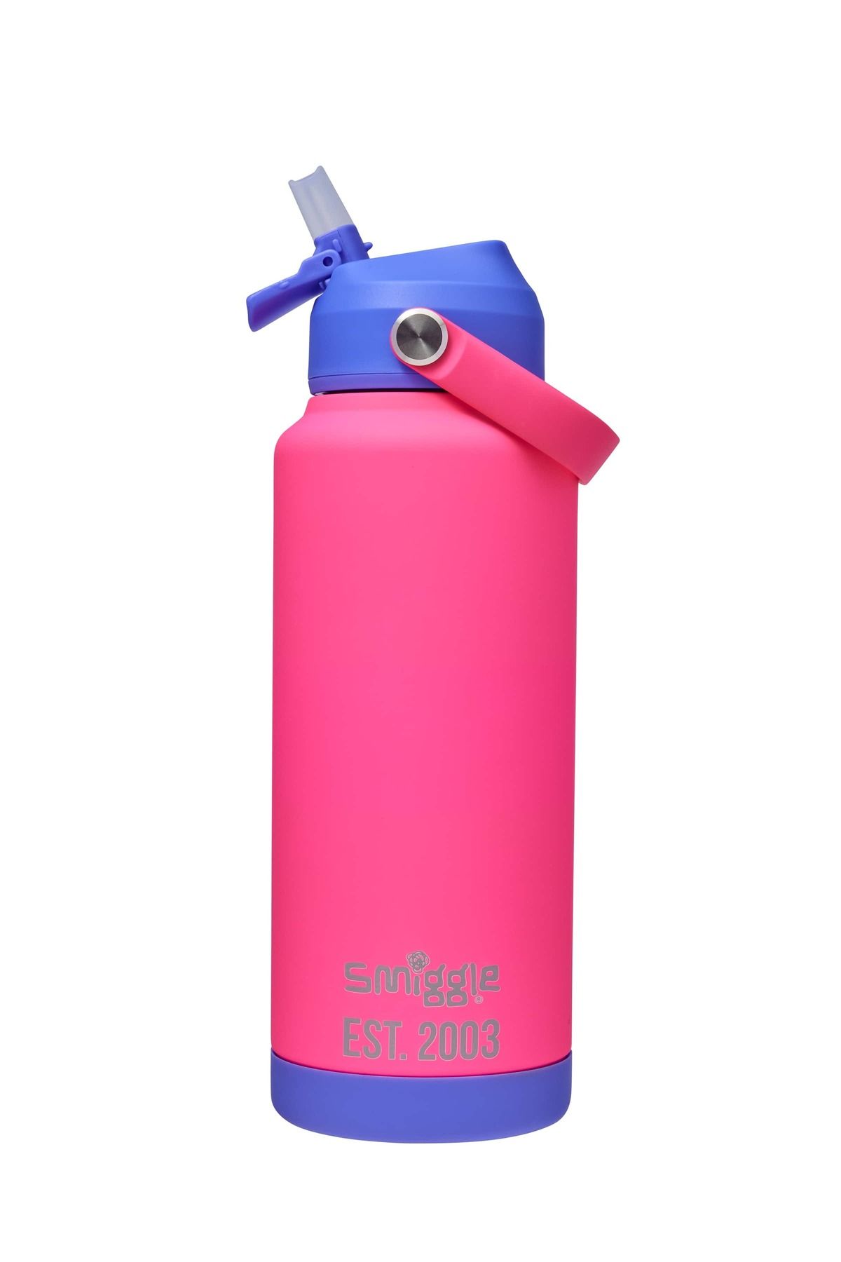 SMIGGLE Neon Squiggle Yalıtımlı Paslanmaz Çelik İçecek Şişesi 1L Bpa İçermez Çift Çeperli