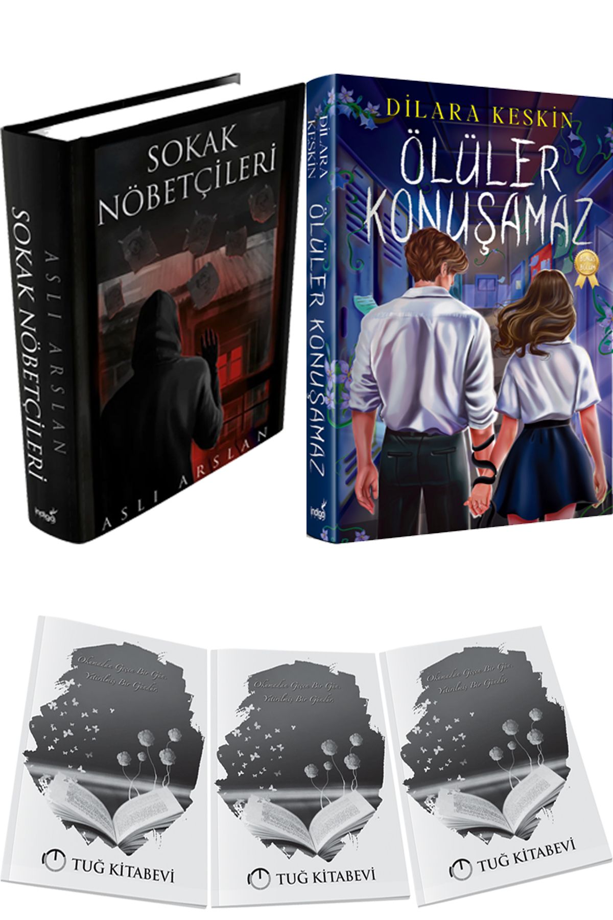 İndigo Kitap Sokak Nöbetçileri 1 Ciltli ve Ölüler Konuşamaz Yeni Ciltli + Hediyeli
