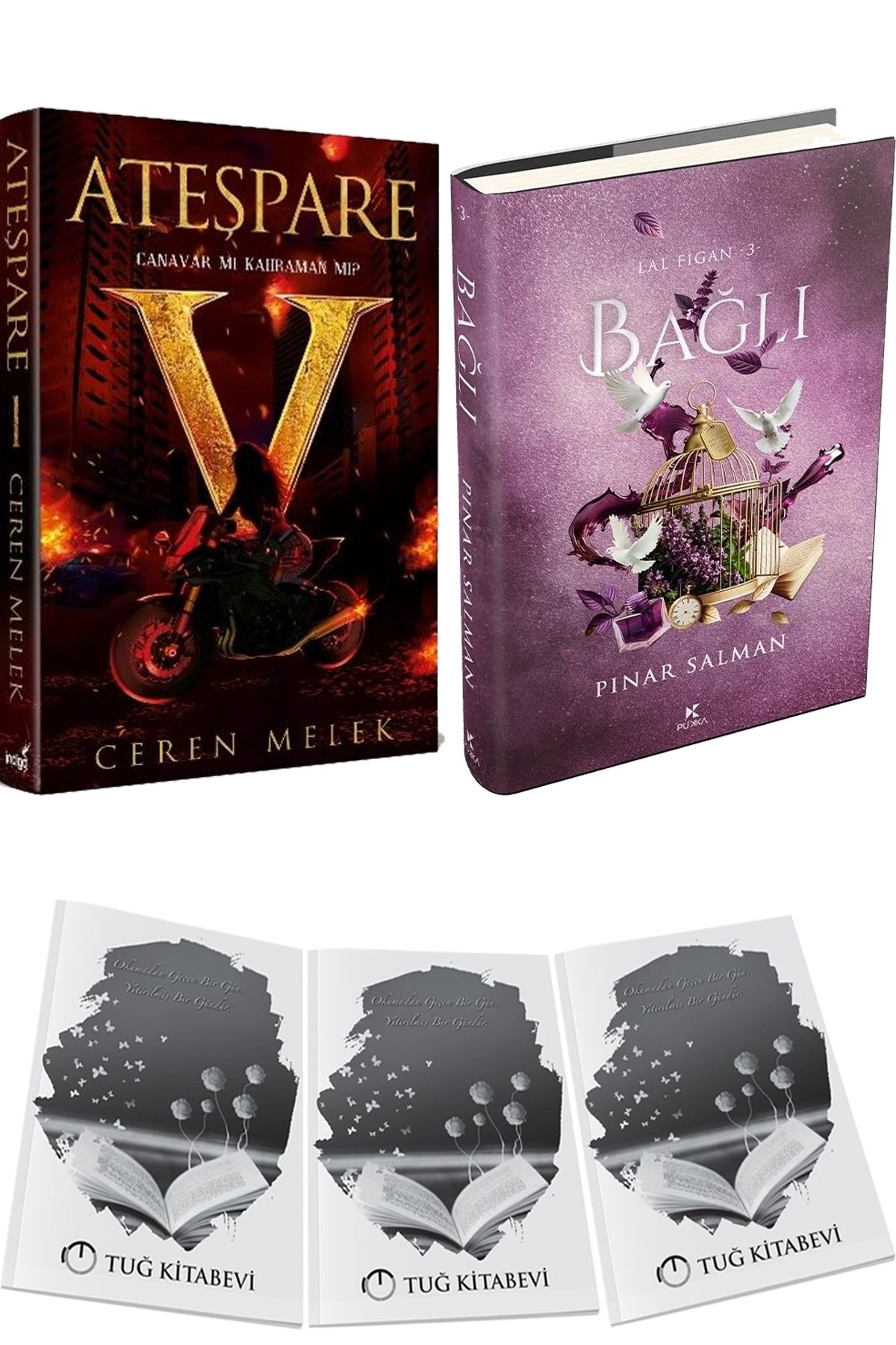 İndigo Kitap Ateşpare 1 Canavar mı Kahraman mı? Ciltli ve Lal Figan 3 Bağlı Ciltli + Hediyeli