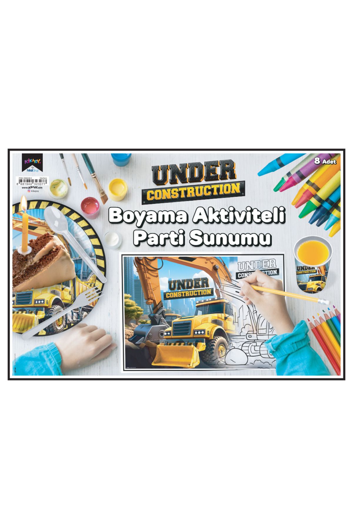 ALPJOY Boyama Aktiviteli Parti Sunumu 8li İnşaat