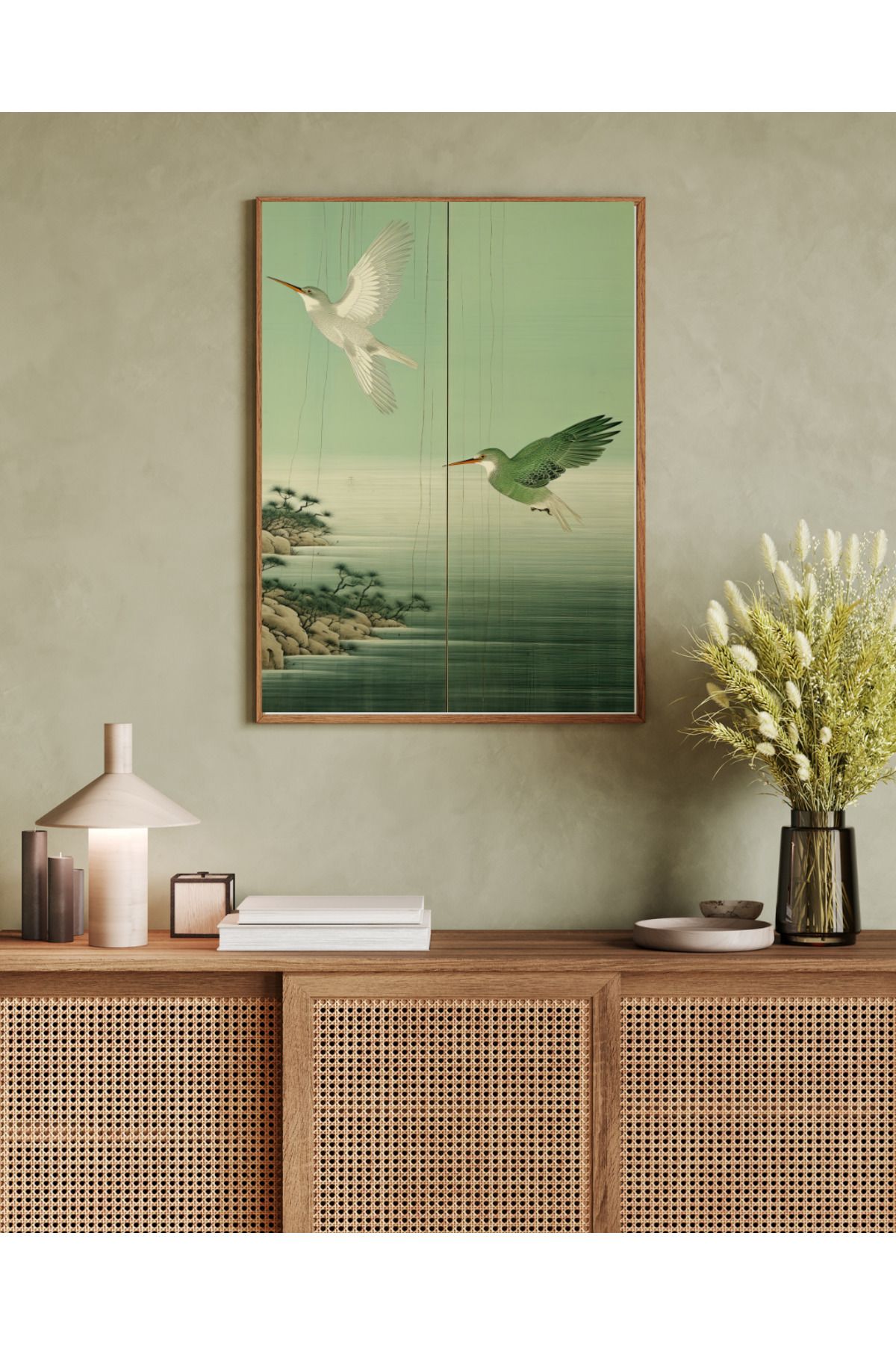 woodhomeworks tek parça salon ofis dekor tablo
