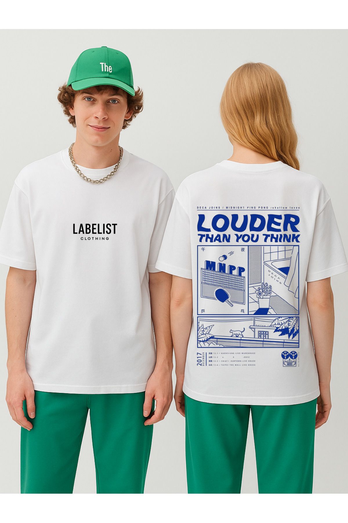 LABELIST CLOTHING UNISEX OVERSIZE LOUDER SIRT BASKILI T-SHIRT