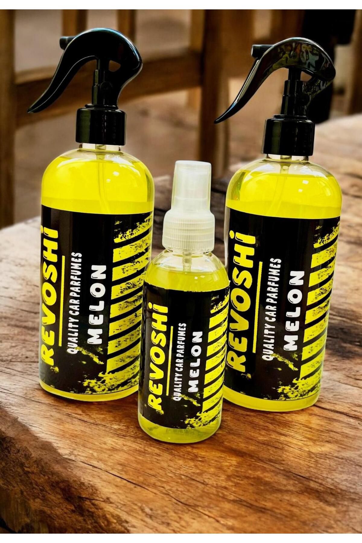 REVOSHİ 500ml Kavun + 500ml Kavun 150 ml Kavun Sprey Araç Koku SETİ