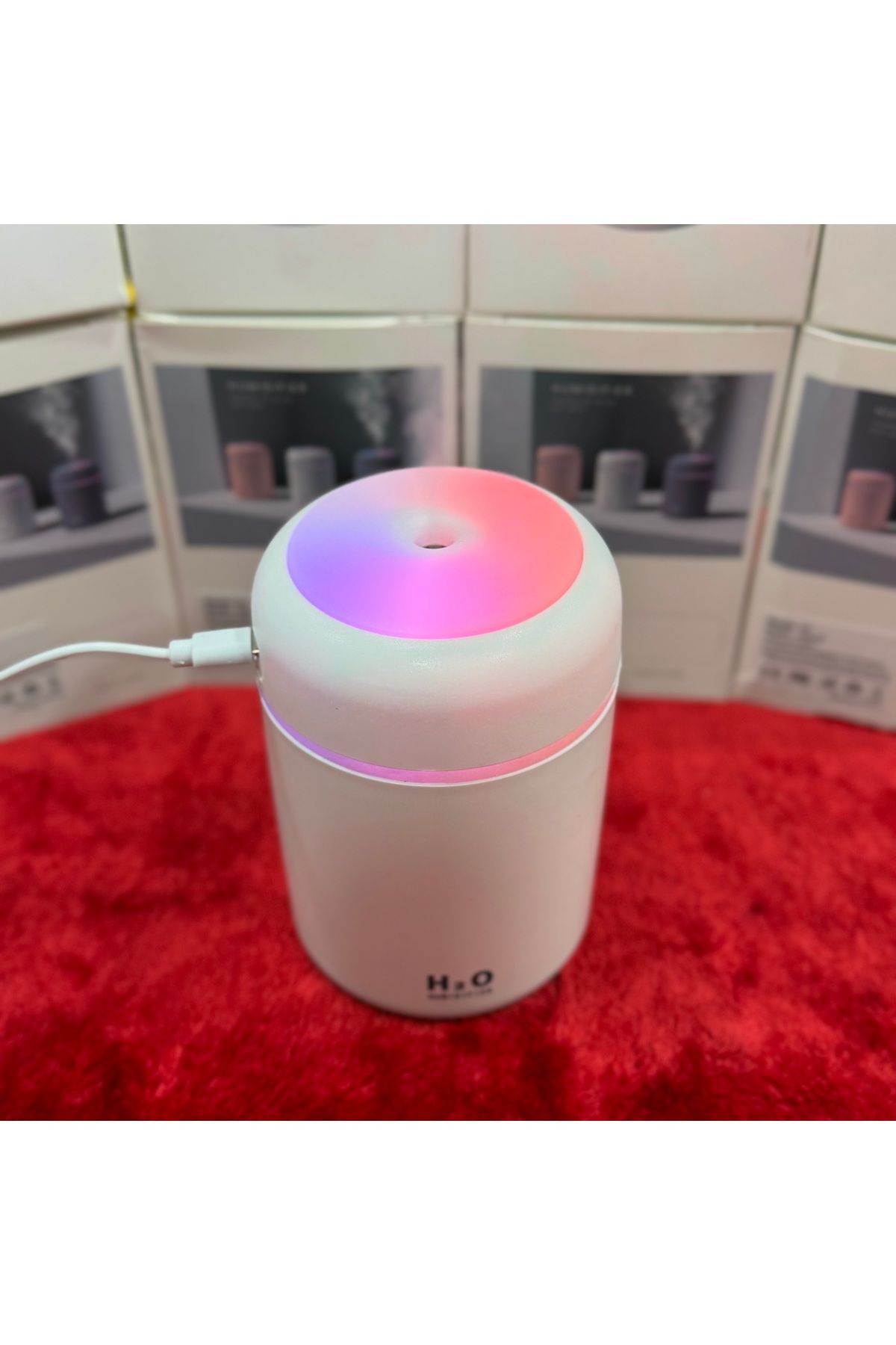 Korkmaz Oto Market & Aksesuar H2O Hava Nemlendiricisi RGB Ledli