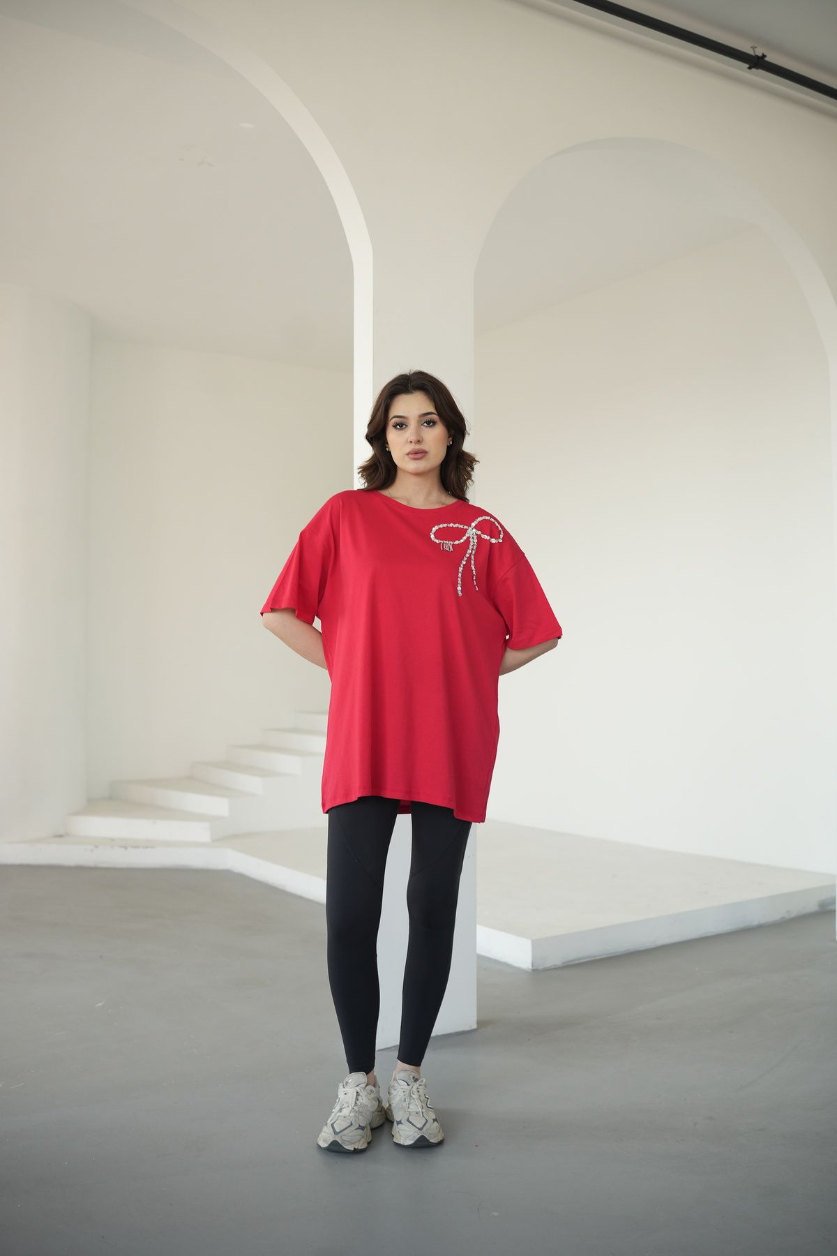 moda paketi Kırmızı Tişört Regular Fit / Normal Kesim