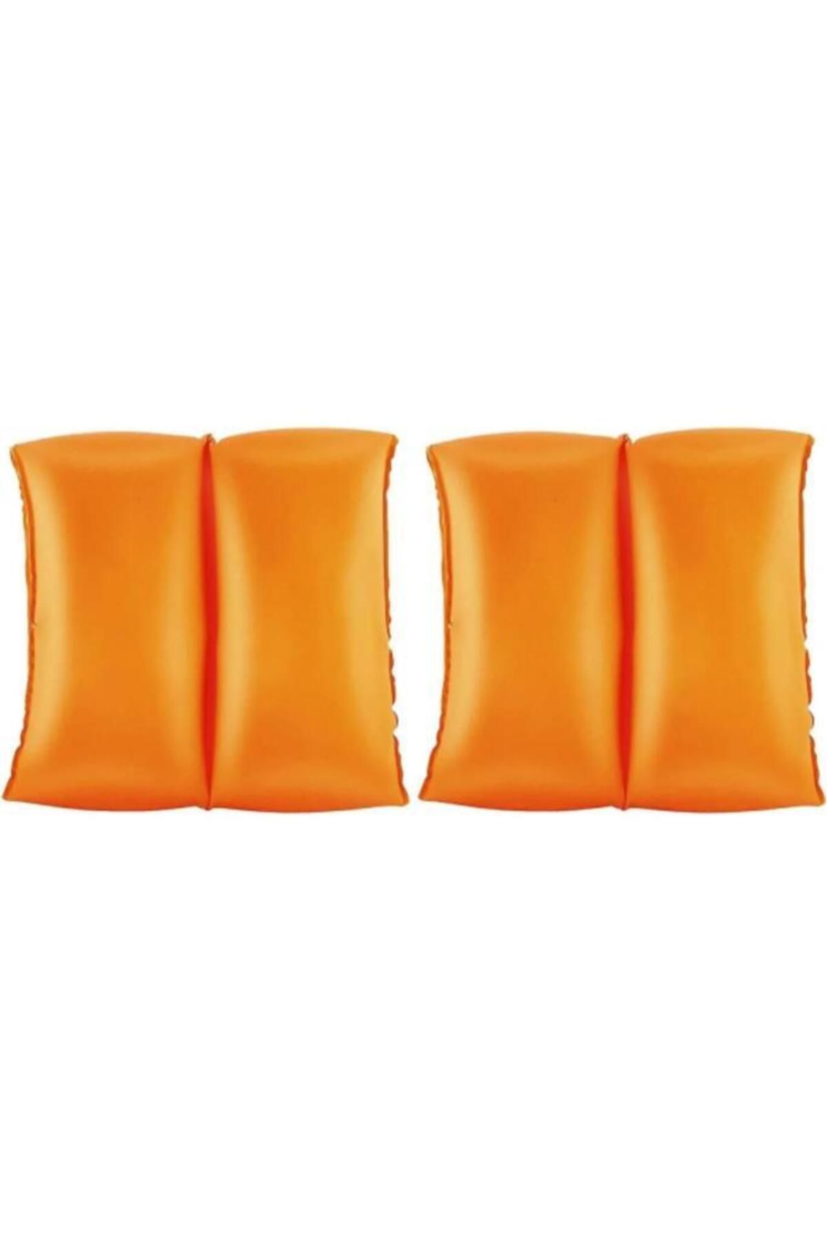 Nirnisa 1 Çift 3-6 Yaş Çocuk Şişme Kolluk 20x20 cm Güvenli Çift Boğumlu Bebek Havuz Deniz Yüzme Kolluğu