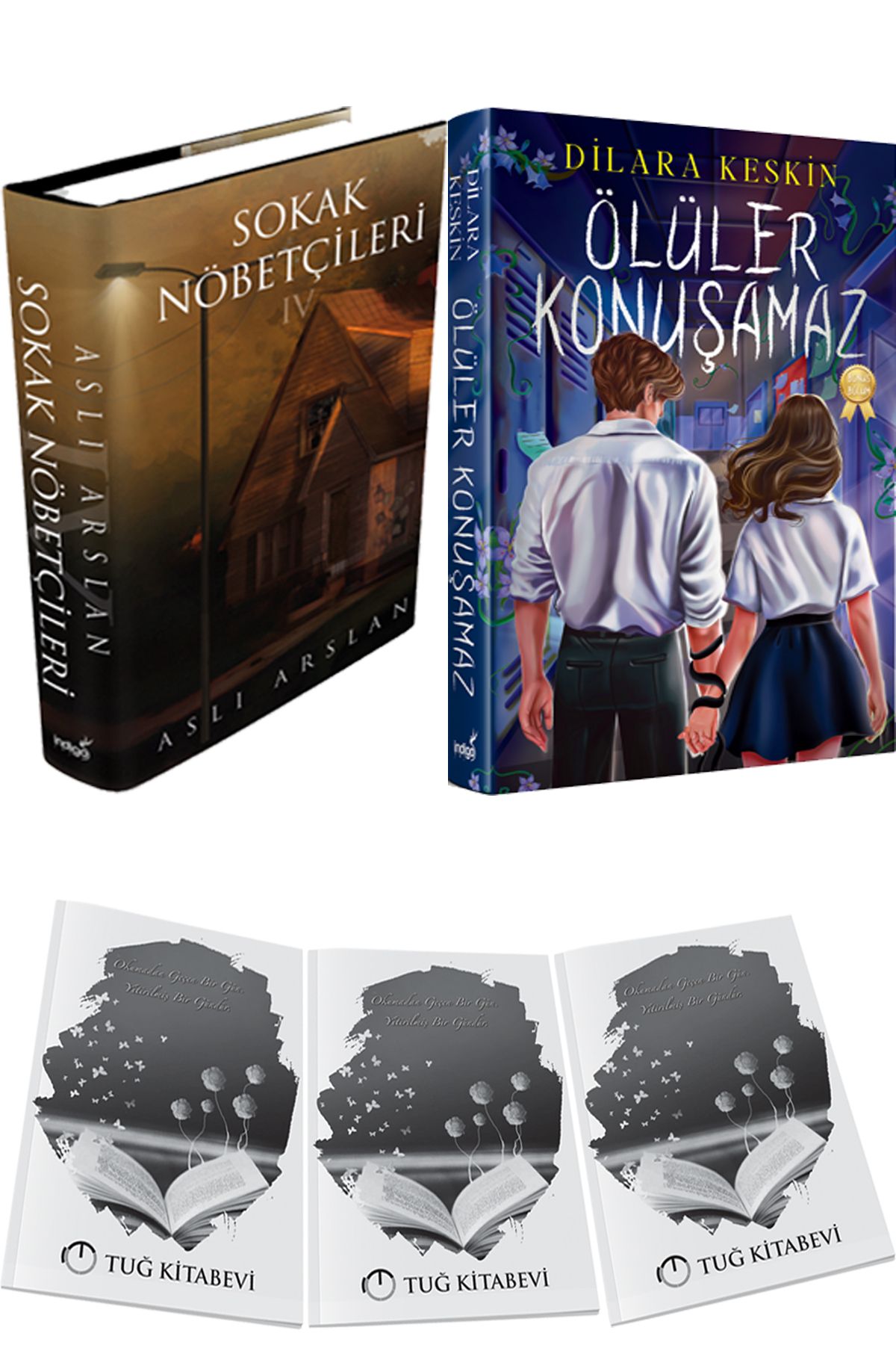İndigo Kitap Sokak Nöbetçileri 4 Ciltli ve Ölüler Konuşamaz Yeni Ciltli + Hediyeli
