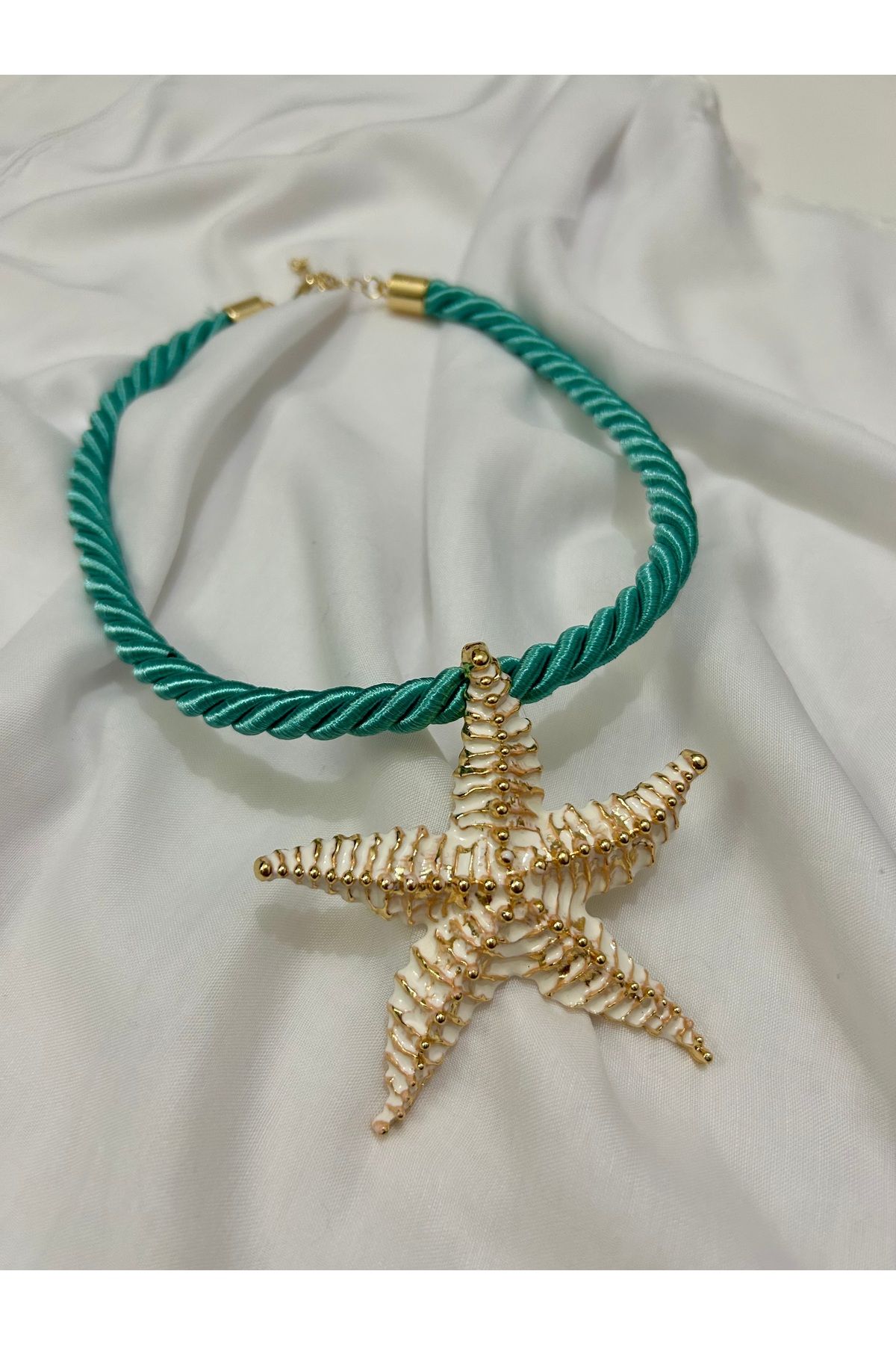 ayoljewelry Deniz Yıldızı Turkuaz Kolye