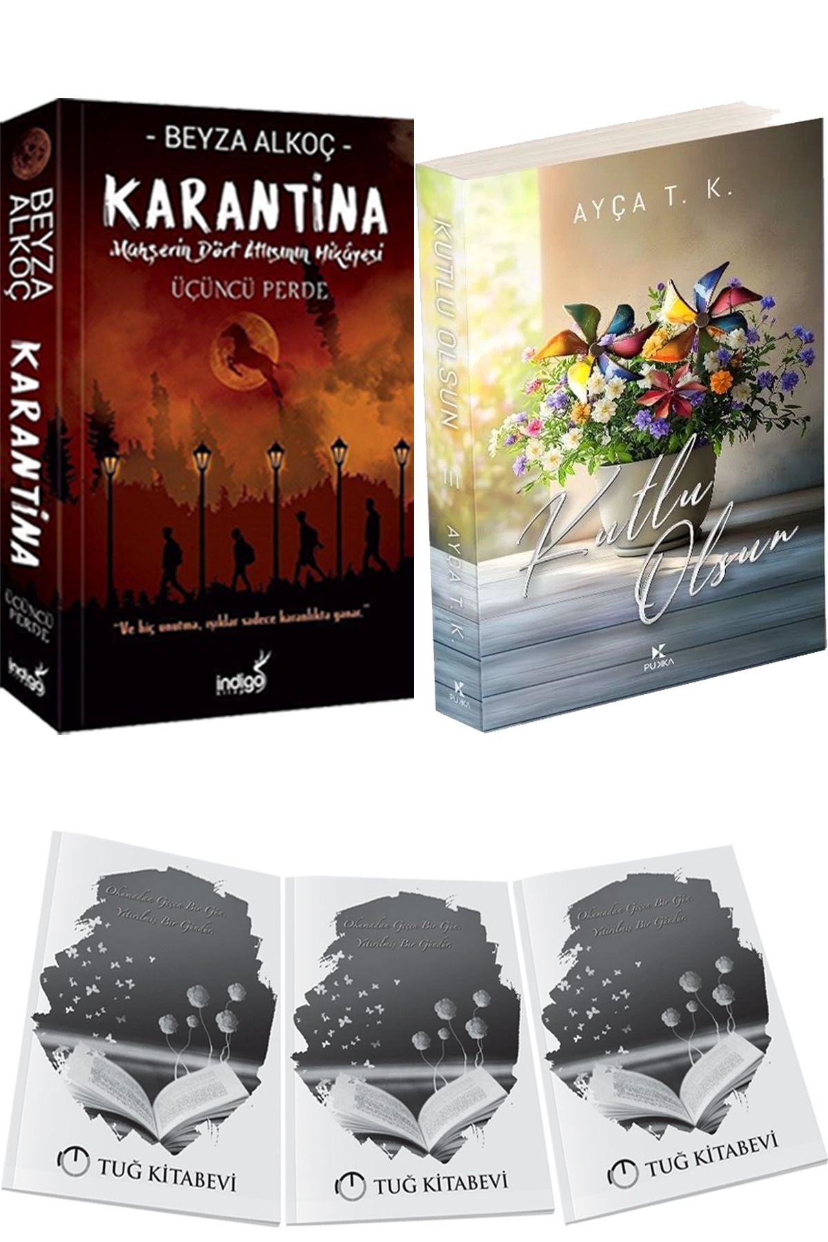 İndigo Kitap Karantina 3 Beyza Alkoç ve Kutlu Olsun 3 + Hediyeli