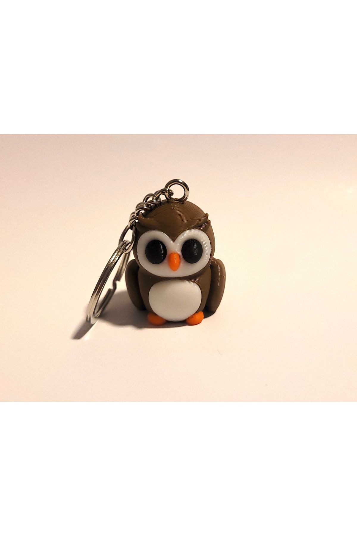 Figglo 3D Mini Baykuş Figür Anahtarlık (Oynar Eklemli)