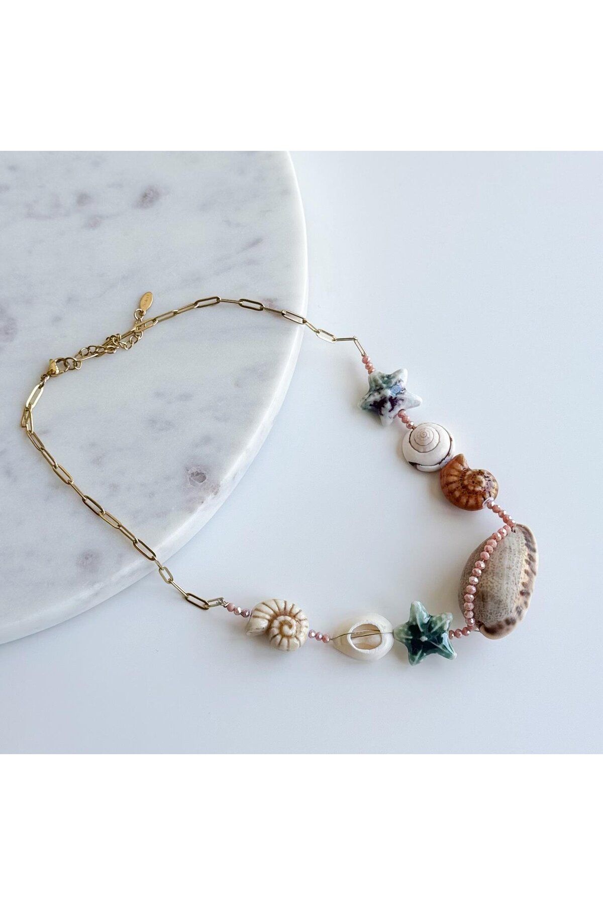 Venus Design Deniz Kabuğu - Yıldızı Kolye