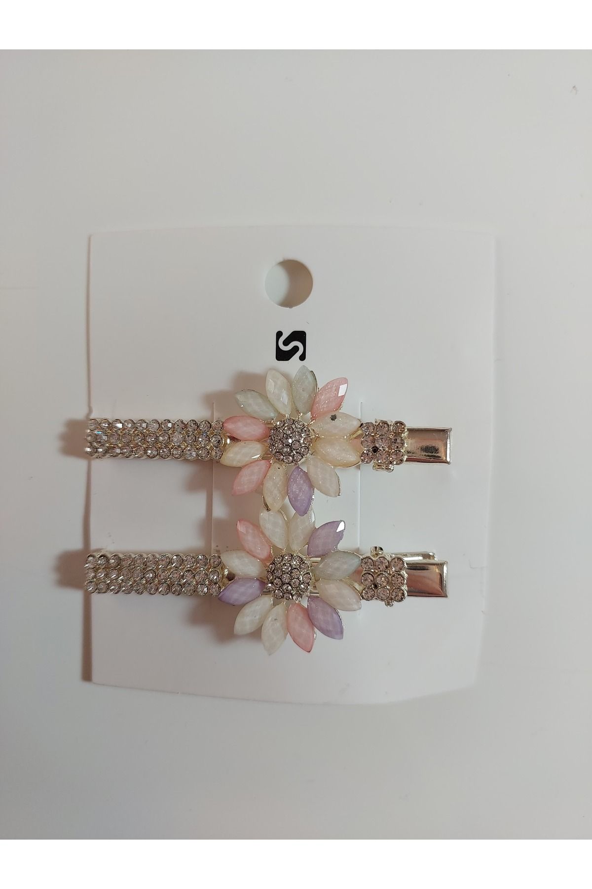 Helys Accessories Zirkon Taşlı Papatya Figürlü Toka