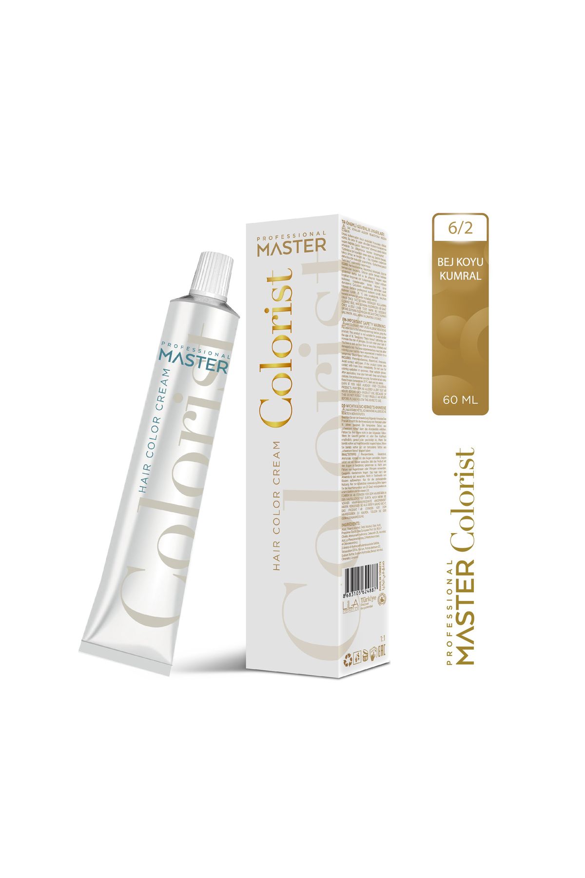 Master colorist 60 ml Tüp Boya Saç Boyası 60 Renk Kuaför
