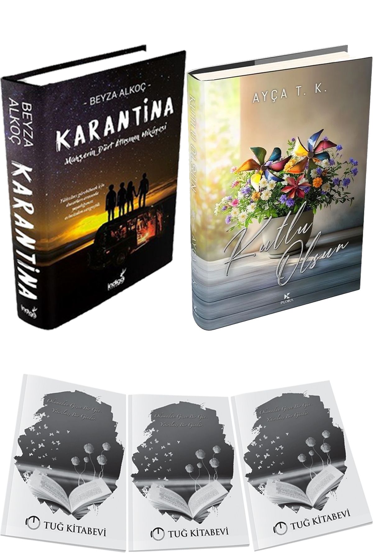 İndigo Kitap Karantina 1 Ciltli ve Kutlu Olsun 3 Ciltli + Hediyeli