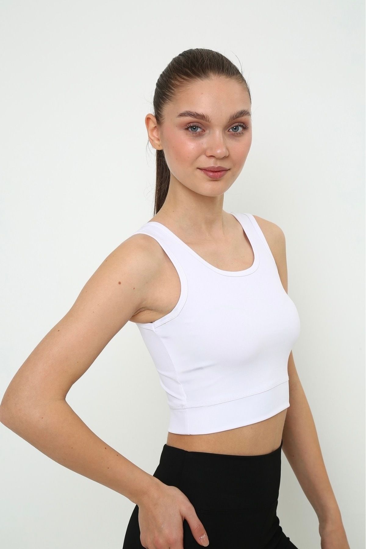 OPENDO Askılı Body Crop Top Üst