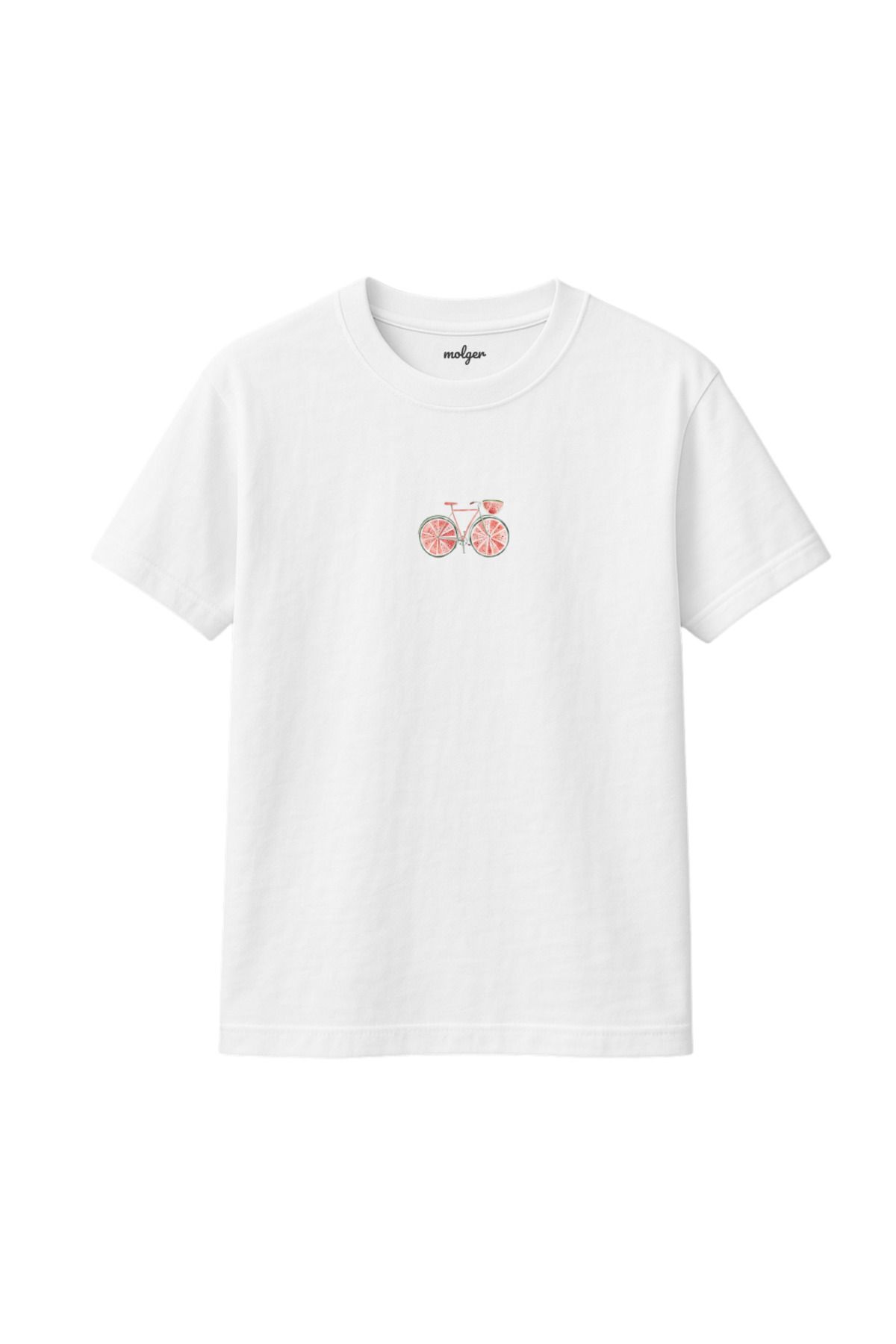 molger Watermelon Bike %100 Pamuk Regular Fit T-Shirt