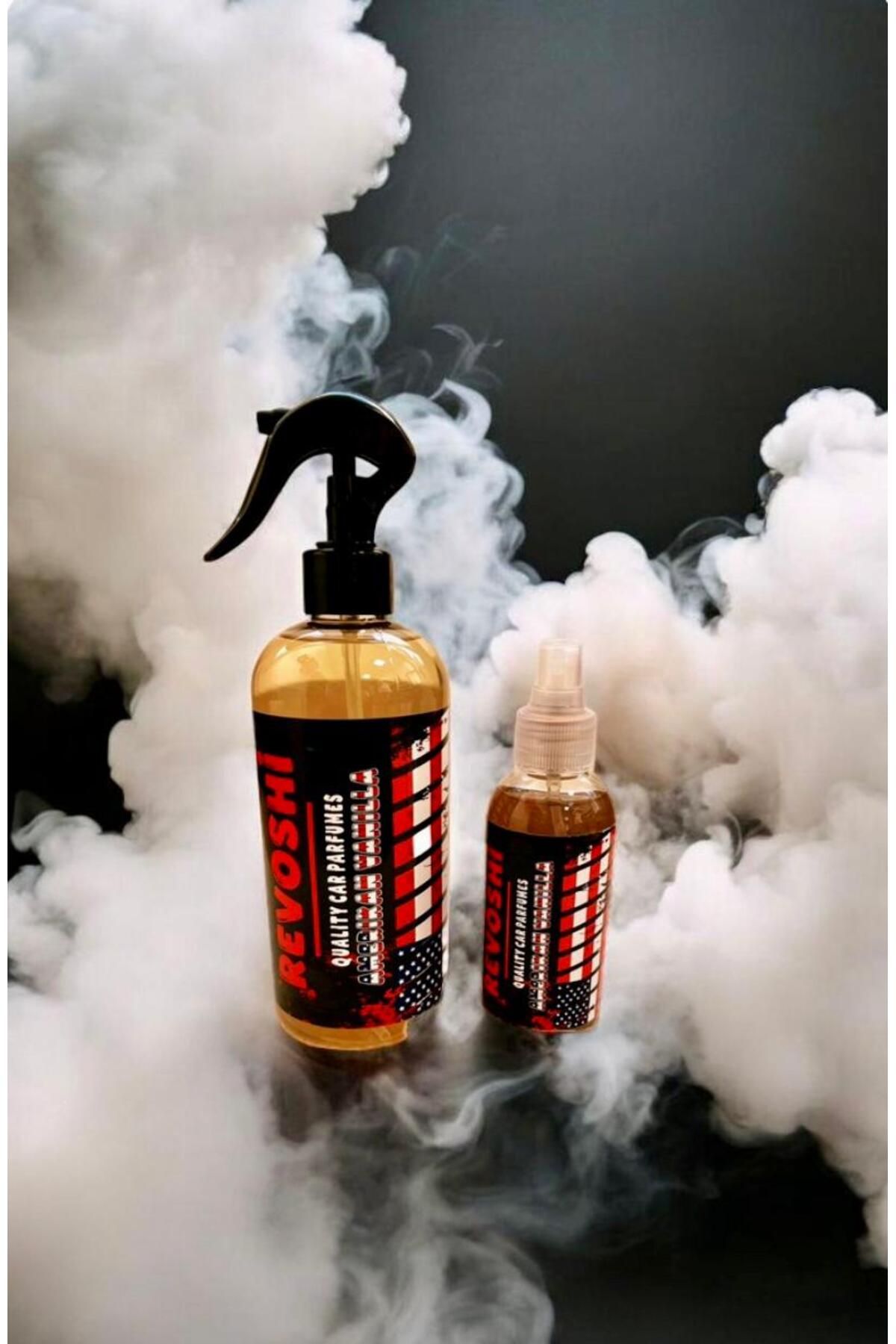 REVOSHİ 500ml Amerikan Vanilya + 150 ml Amerikan Vanilya Sprey Araç Koku SETİ