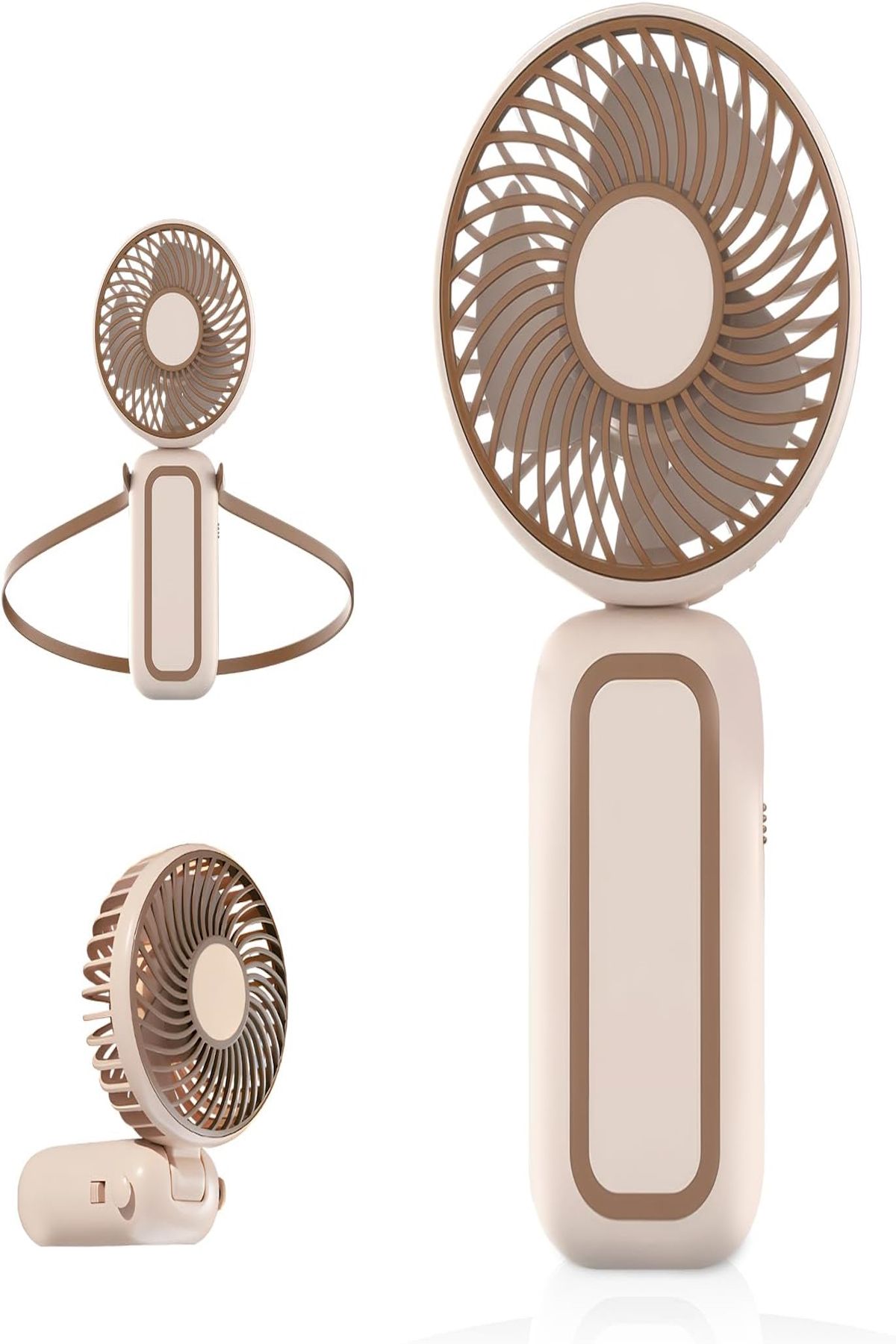 Hyd Mini Fan Çok Fonksiyonlu Katlanır Boyun Askılıklı Taşınabilir Masaüstü USB Fan Vantilatör