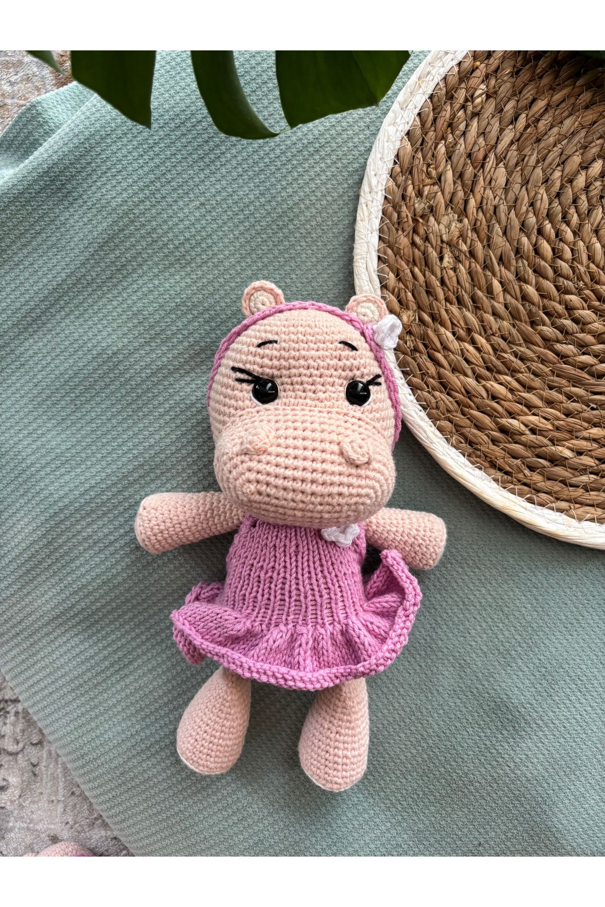Aia&Co Sevimli Hipopotam Amigurumi El Yapımı Uyku Arkadaşı