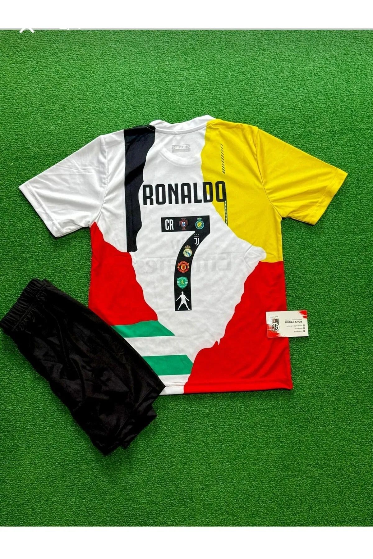 Alaturka Mix Ronaldo 7 Tüm Kulüplerrrr Özel Tasarım Çocuk Forması Şort Çorap Bileklik Hediyelii