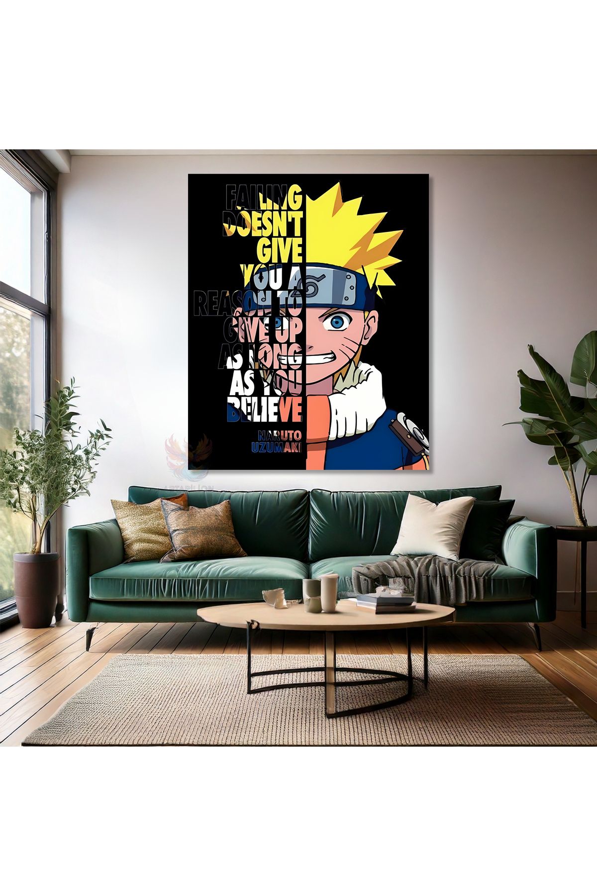 Artarilion Naruto Anime Kanvas Tablo Genç Odası Tablosu Anime Tablosu