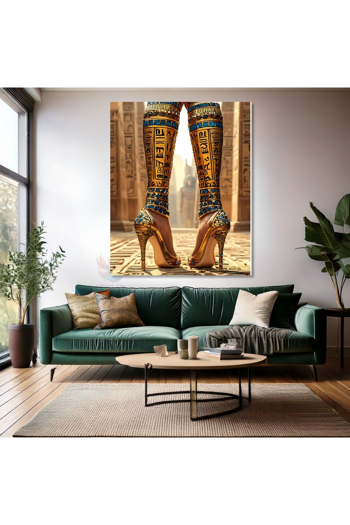 Artarilion Kanvas Tablo Modern Antik Mısır Temalı Tablo Modeli Duvar Tablosu