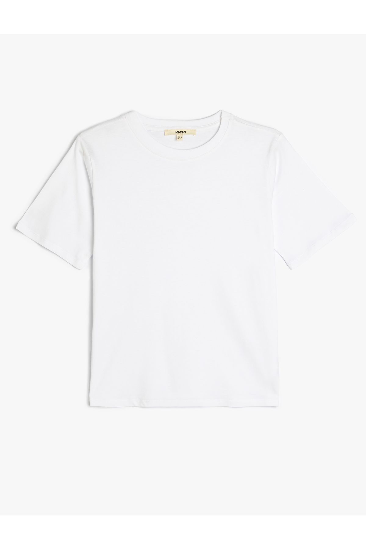 Koton Yeni Sezon Regular Fit Kısa Kollu Bisiklet Yaka Pamuklu Basic Tişört