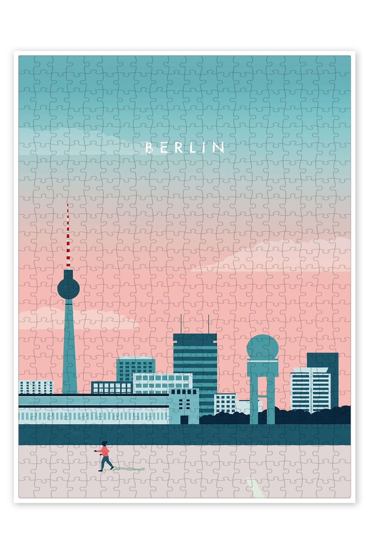 Jeronkarji Berlin 500 Parça Puzzle Yapboz Şehir Manzara Temalı Hobilik