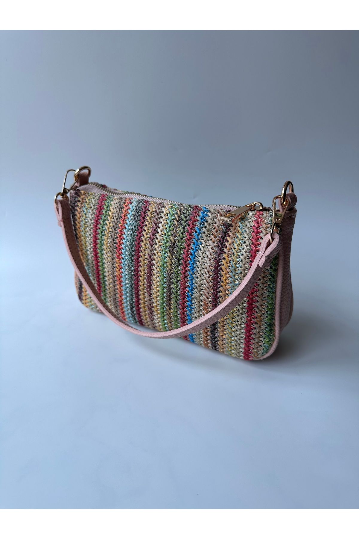 Mim Bag And More Küçük Boy Hasır El ve Omuz Çantası