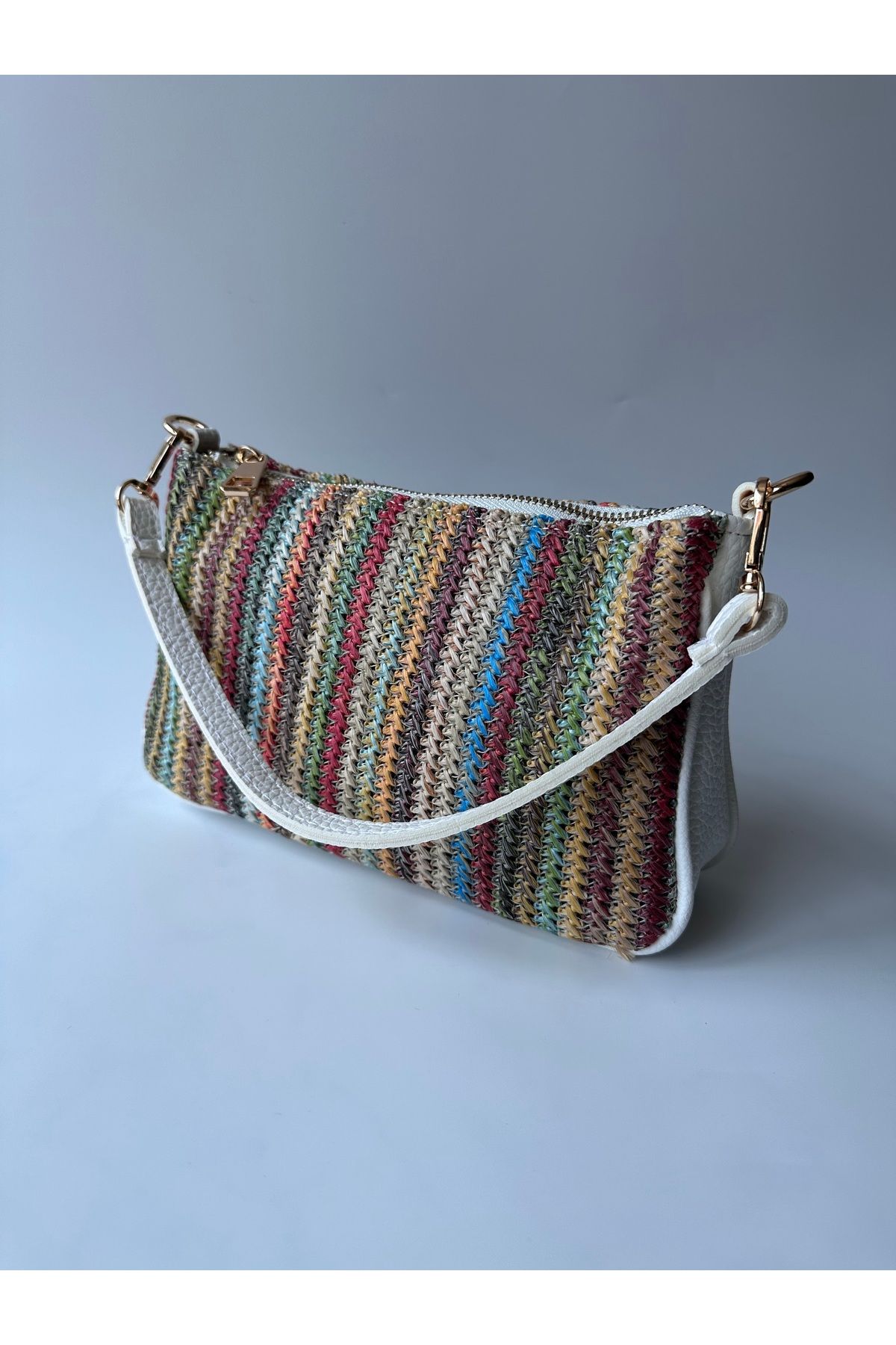 Mim Bag And More Küçük Boy Hasır El ve Omuz Çantası