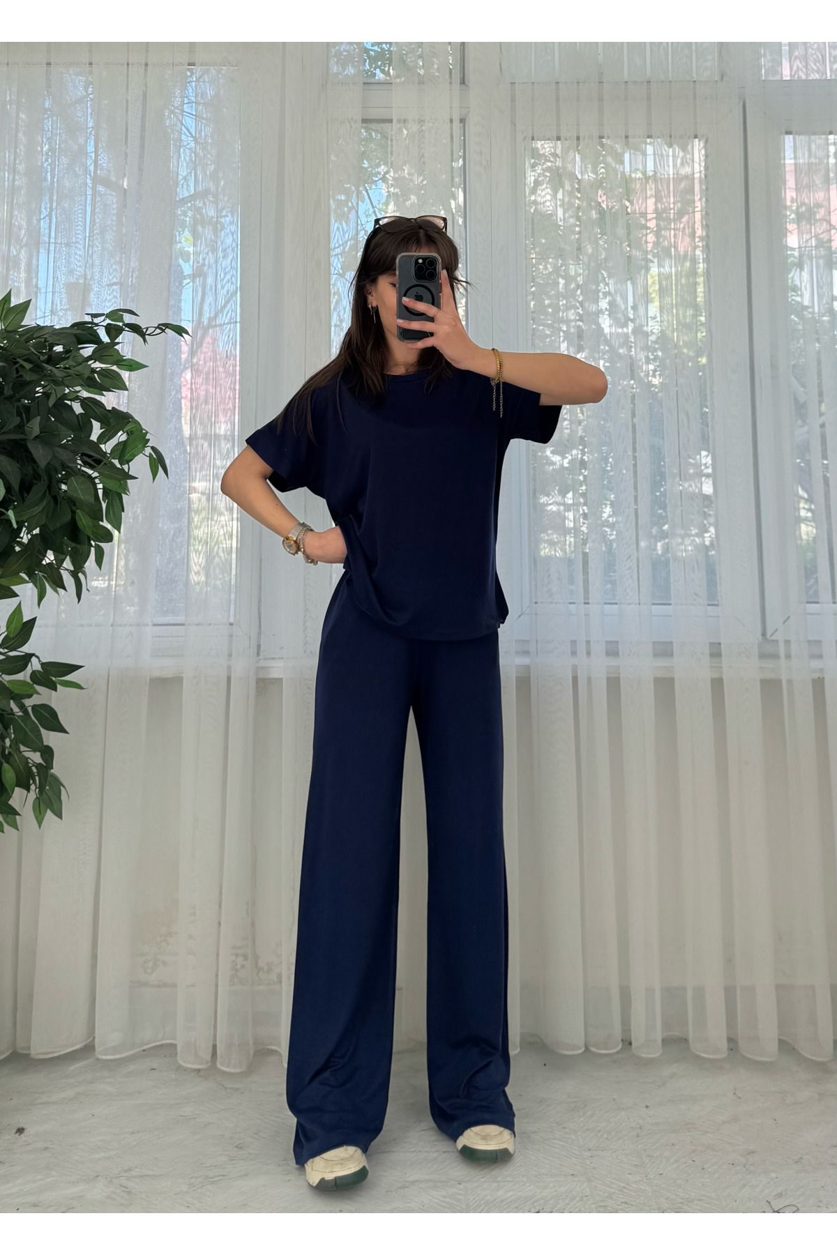 LUVESSE Nova Lacivert Pike İkili Takım
