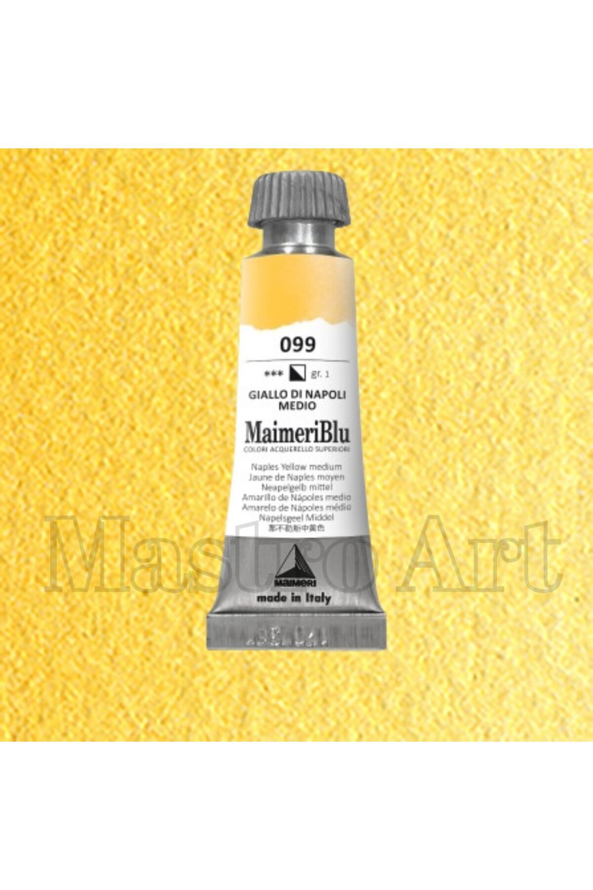Maimeri Blu Pro Tüp Sulu Boya 12 ml S1 099 Naples Yellow Medium